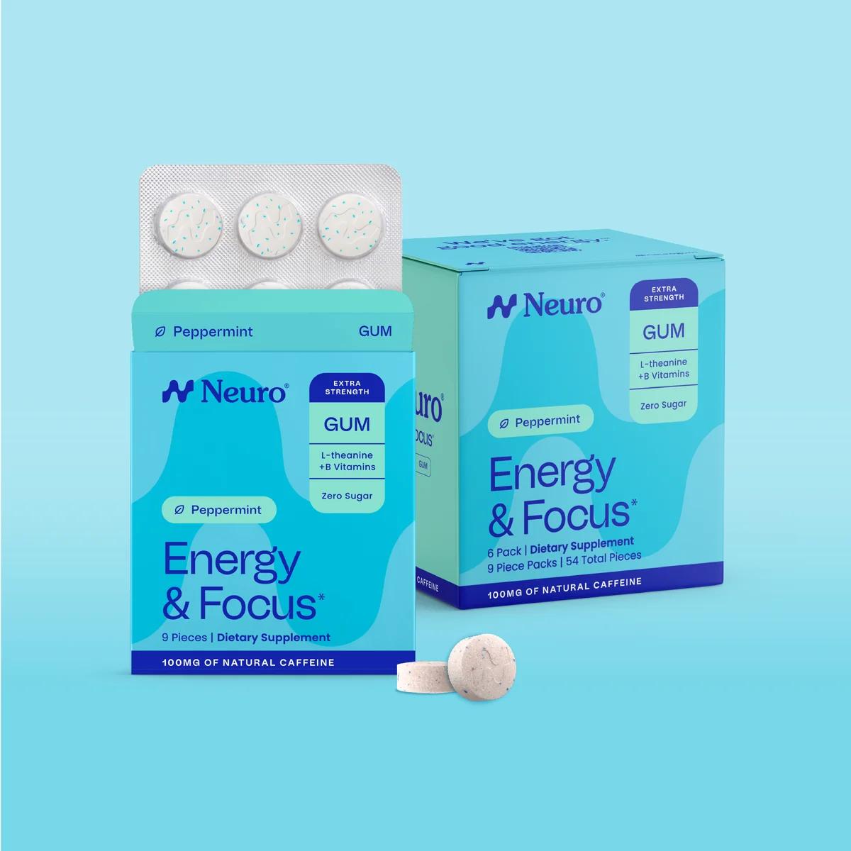 Neuro Extra Strength Energy & Focus™ Gum | 100mg Caffeine