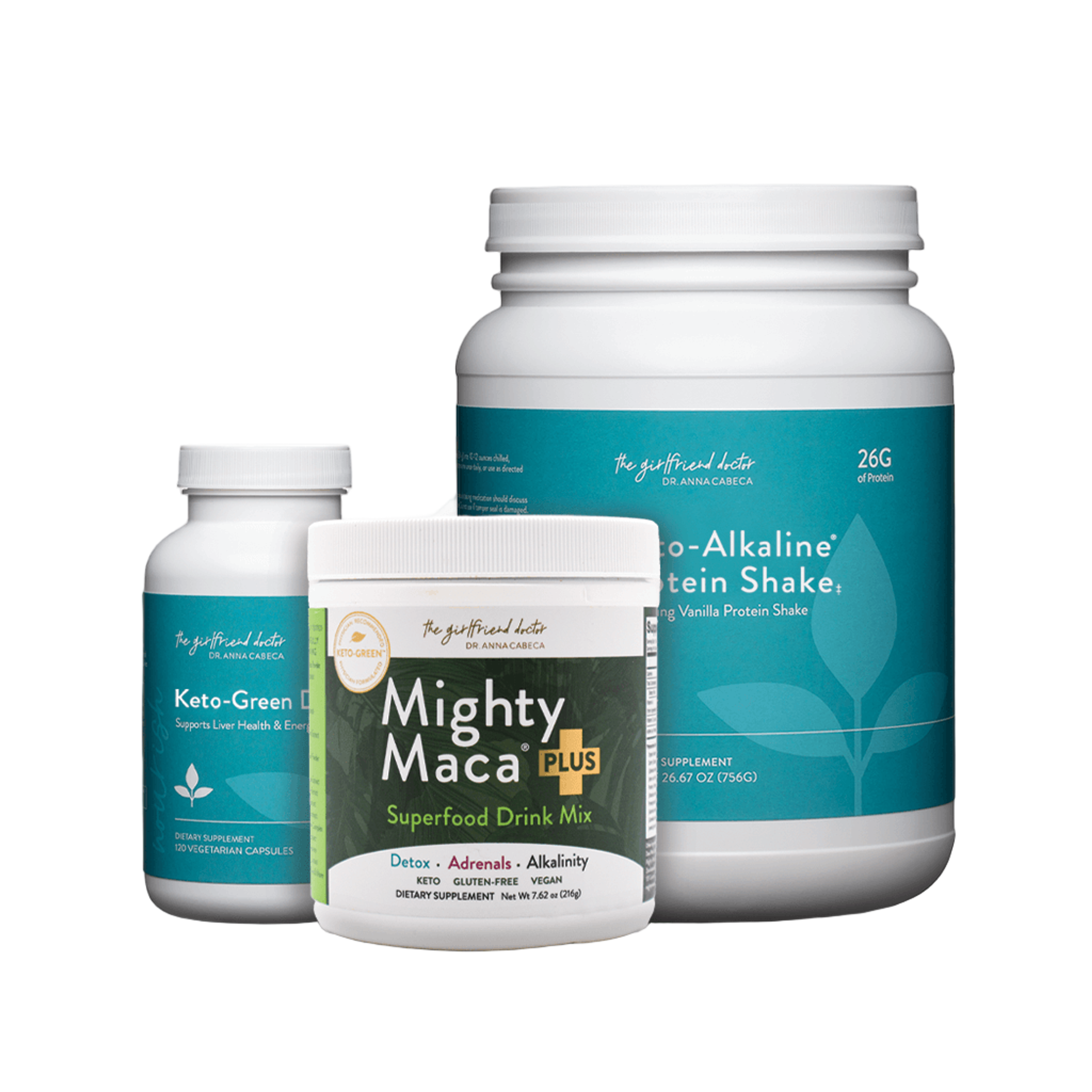 Detox Deluxe Bundle package with Maca, Shake, and Detox products