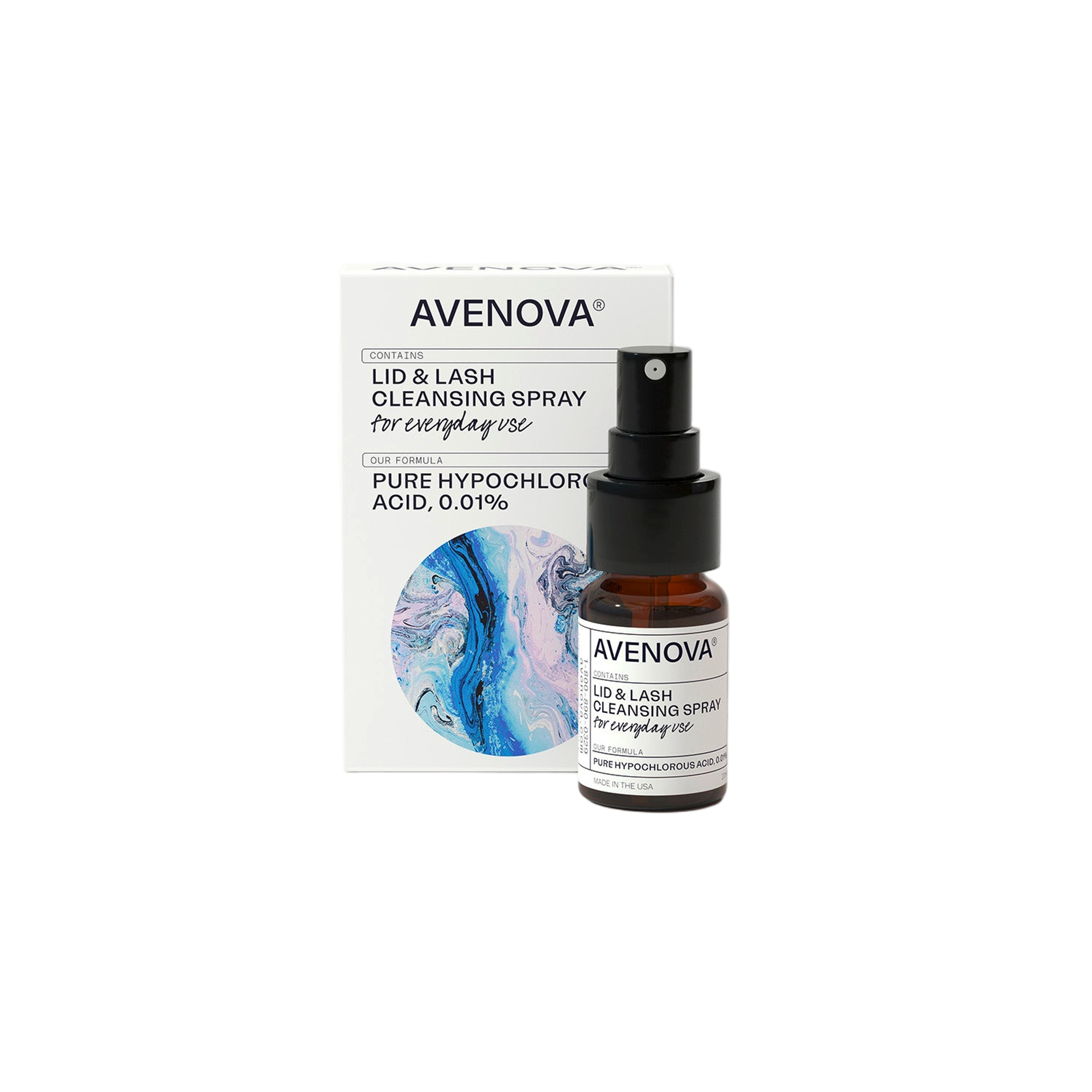 Bottle of Avenova Lid & Lash Cleansing Spray