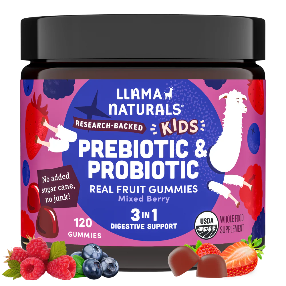 Kids Prebiotic & Probiotic Gummies, Mixed Berry (120 ct)