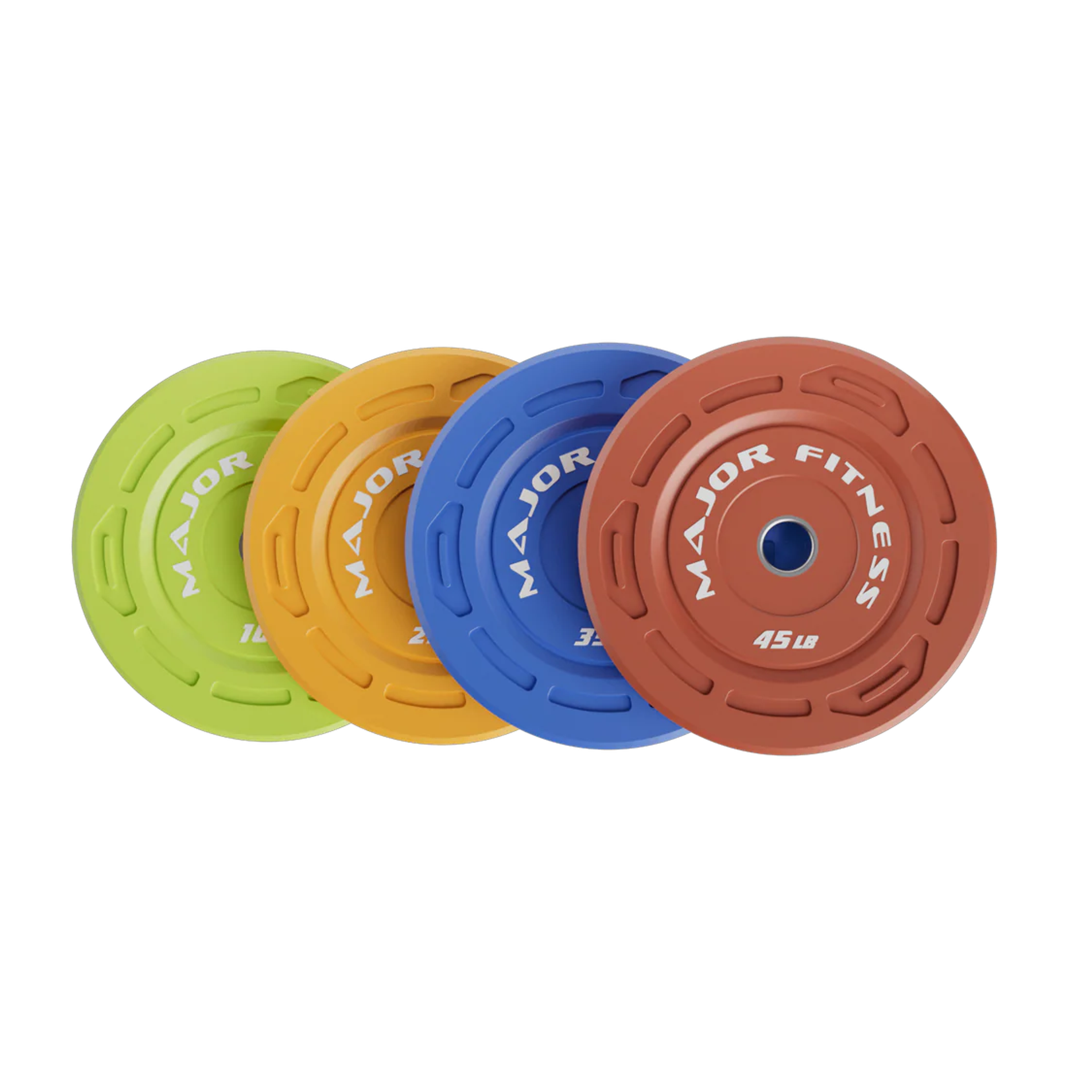 Major Fitness Color Grip Low Bounce Bumper Plates