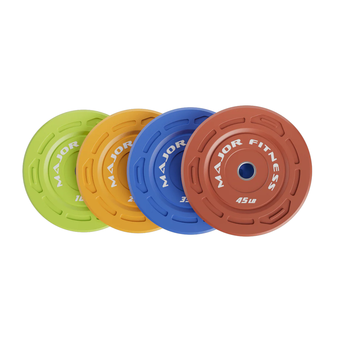Major Fitness Color Grip Low Bounce Bumper Plates