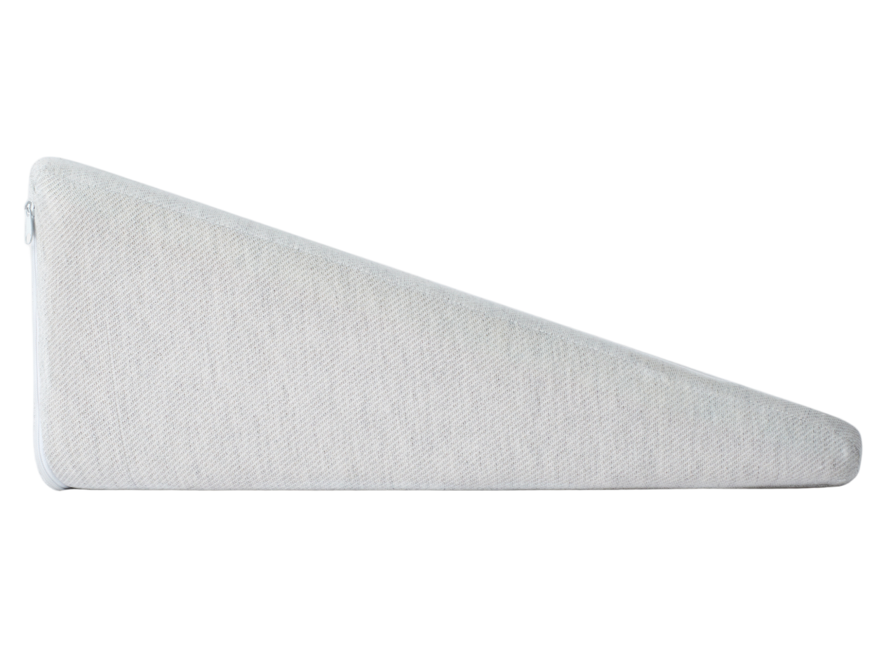 Wedge pillow shown alone against plain background