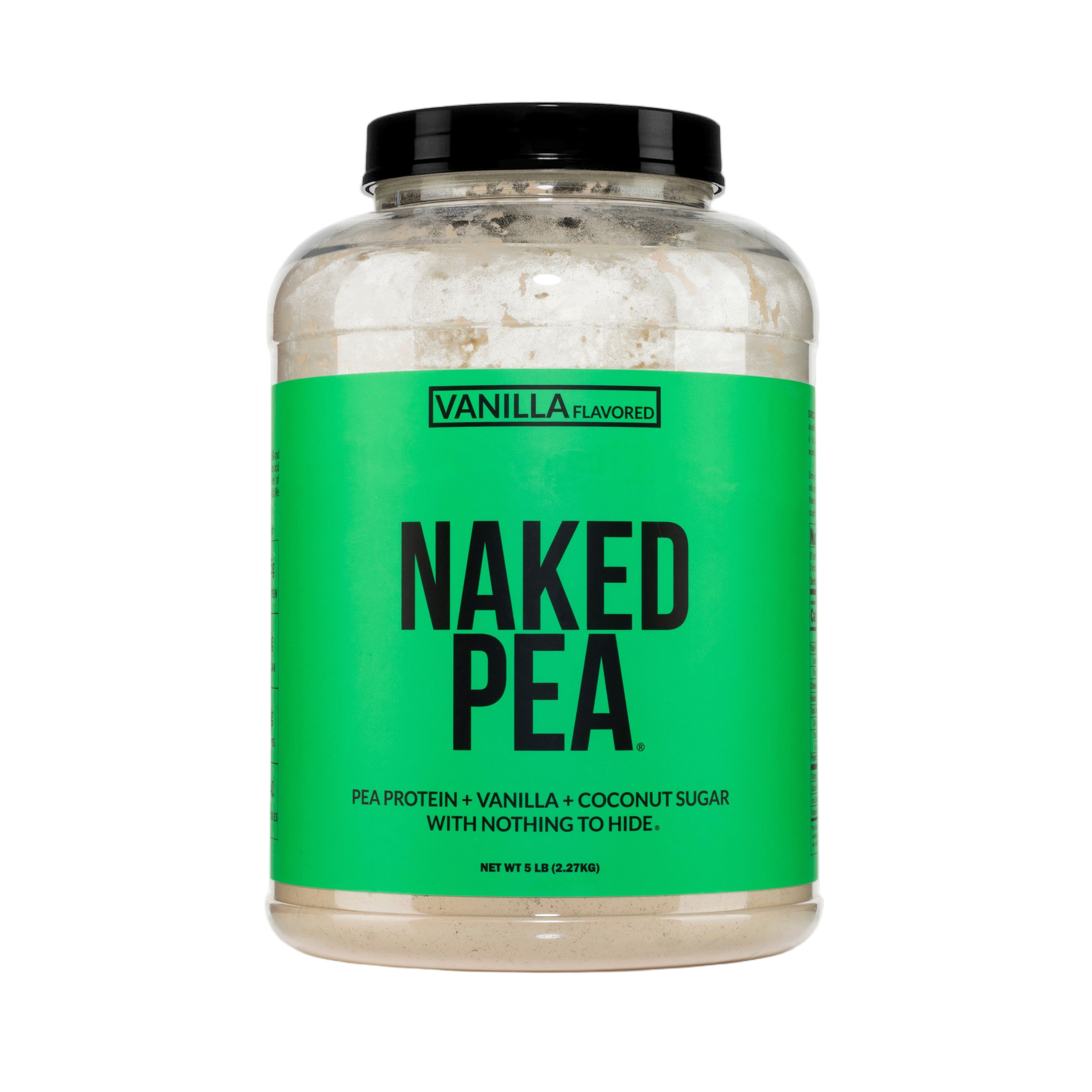 Bag of Naked Vanilla Pea Protein Powder, 5 pound size