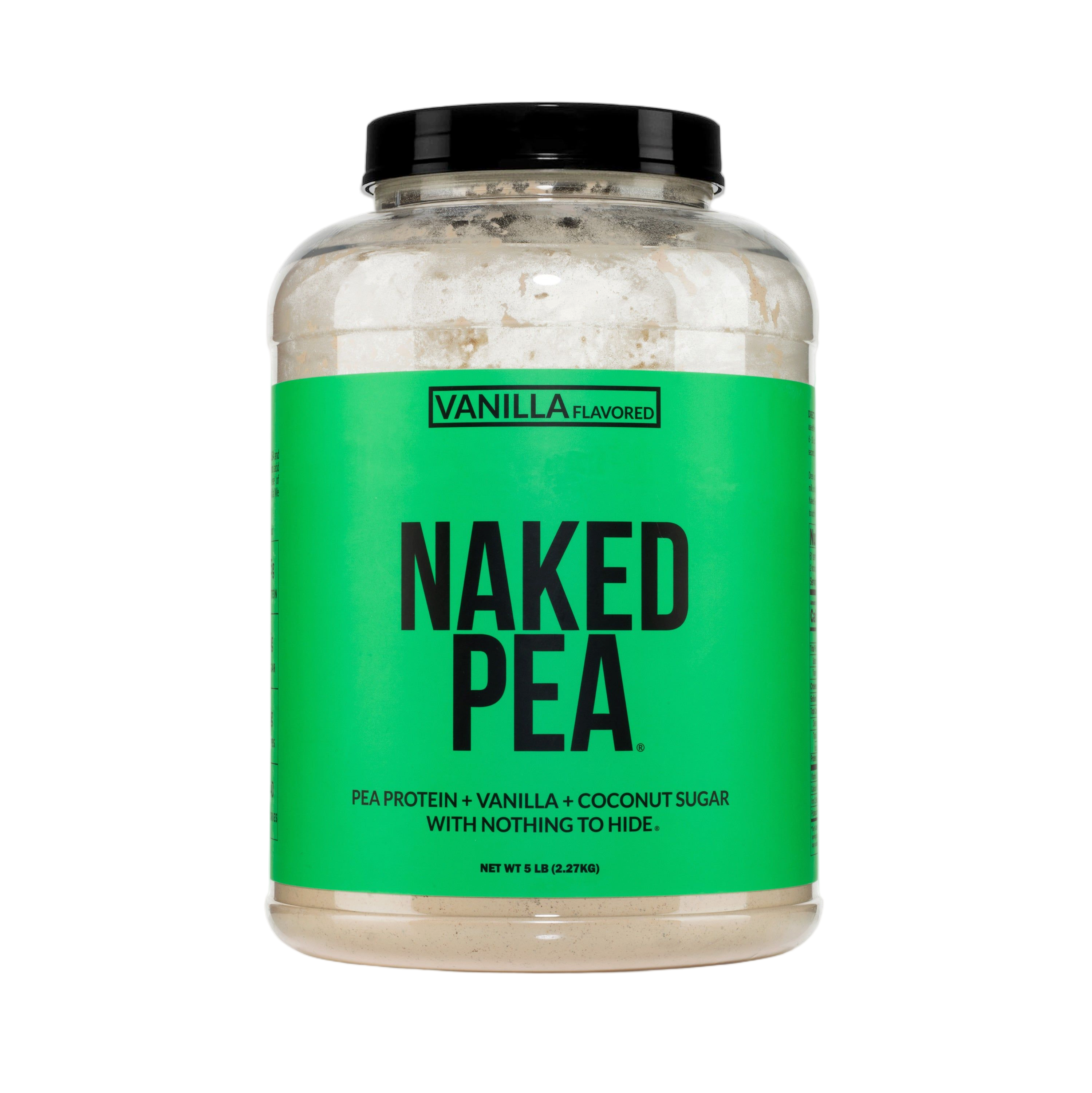 Bag of Naked Vanilla Pea Protein Powder, 5 pound size