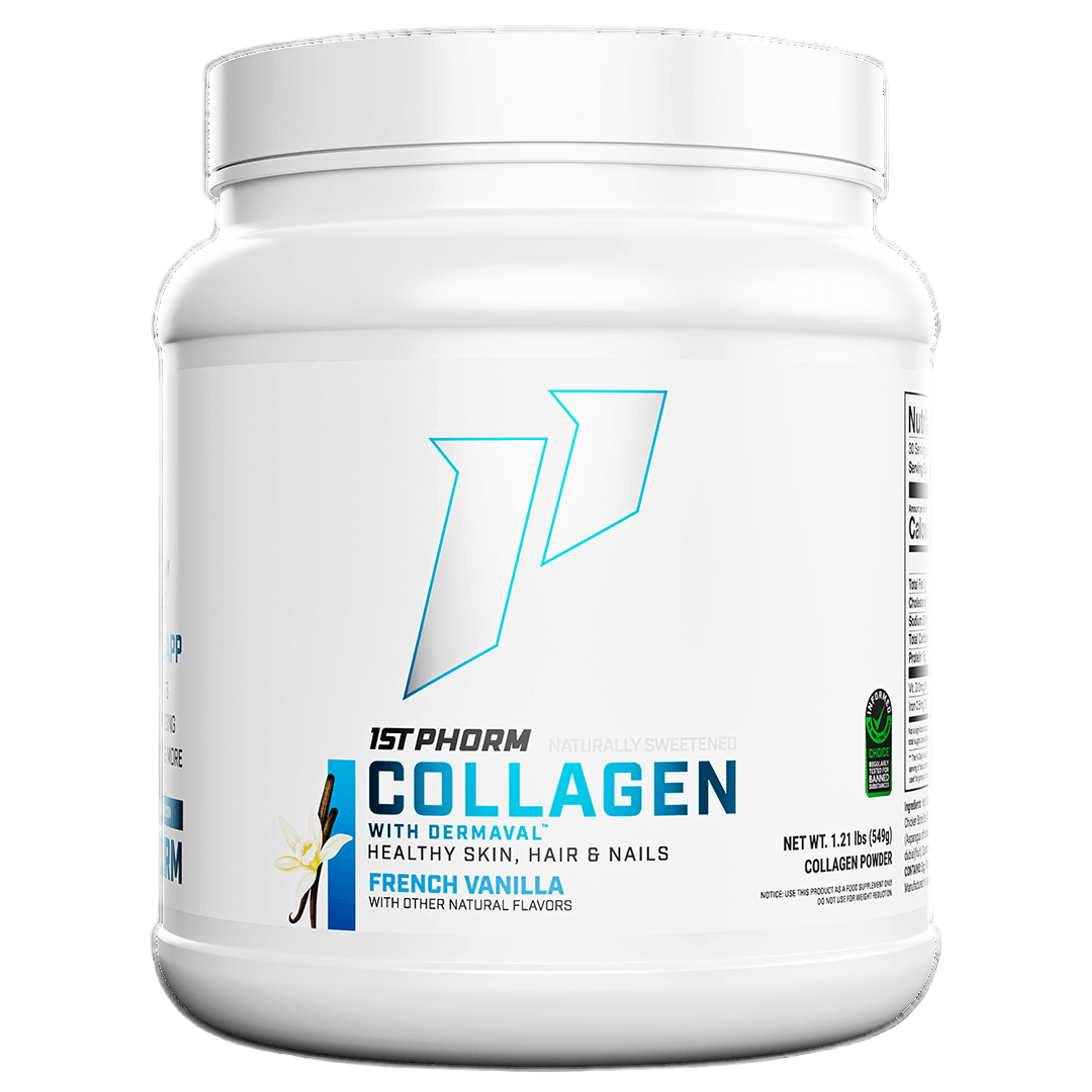 Collagen Natural with Dermaval French Vanilla tub
