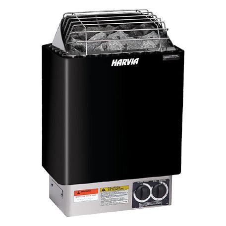 Harvia KIP80B 8kW 240V Electric Sauna Heater With Built-In Controls Package in Stainless Steel