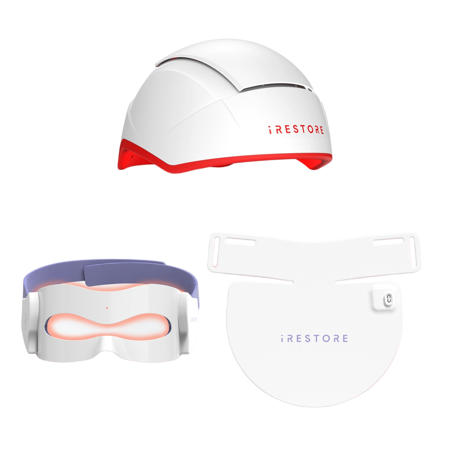 iRESTORE Professional Bundle with laser cap and two LED masks