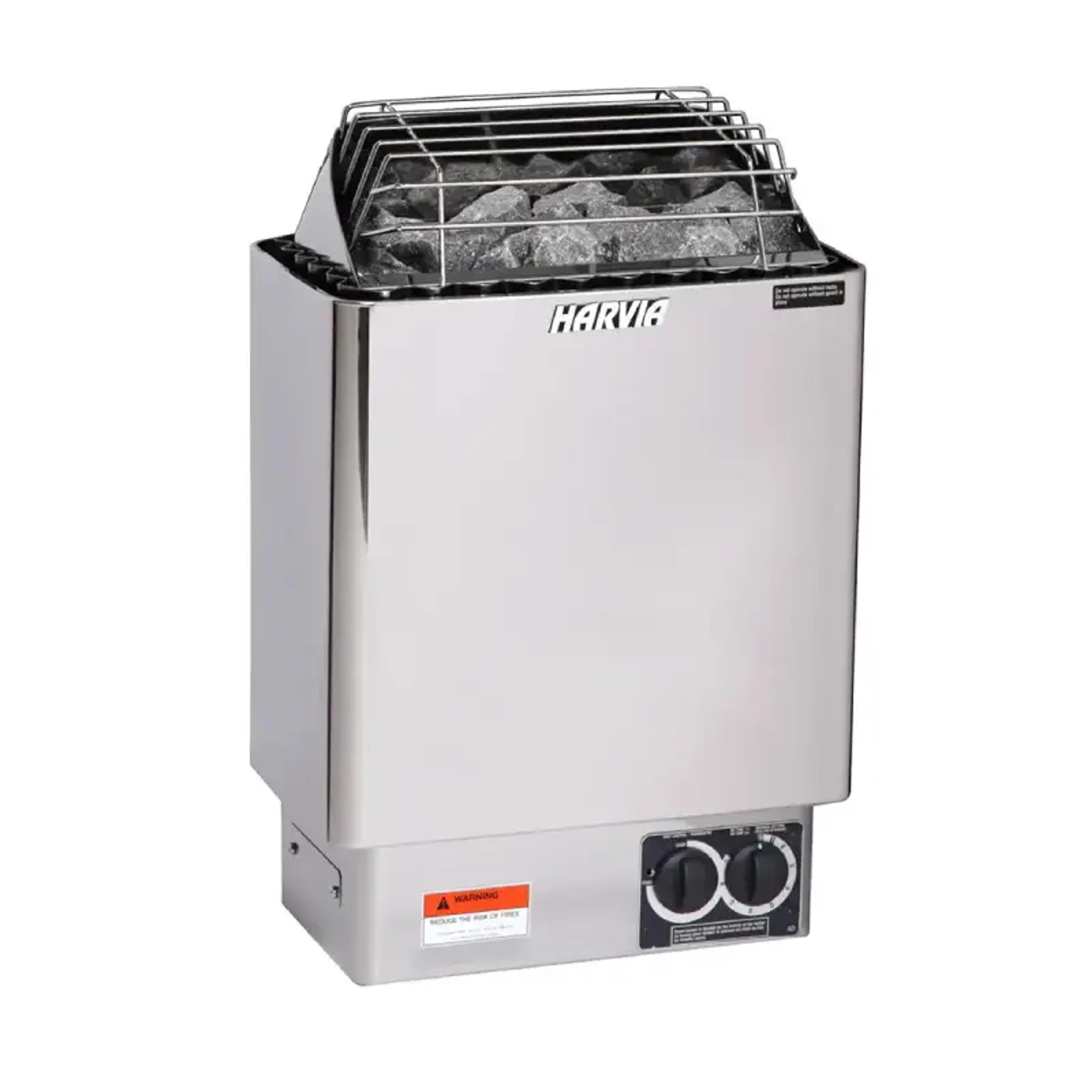 Product image for Harvia KIP60B Stainless Steel 6KW Sauna Heater JH60B2401 240V 1PH in Stainless Steel