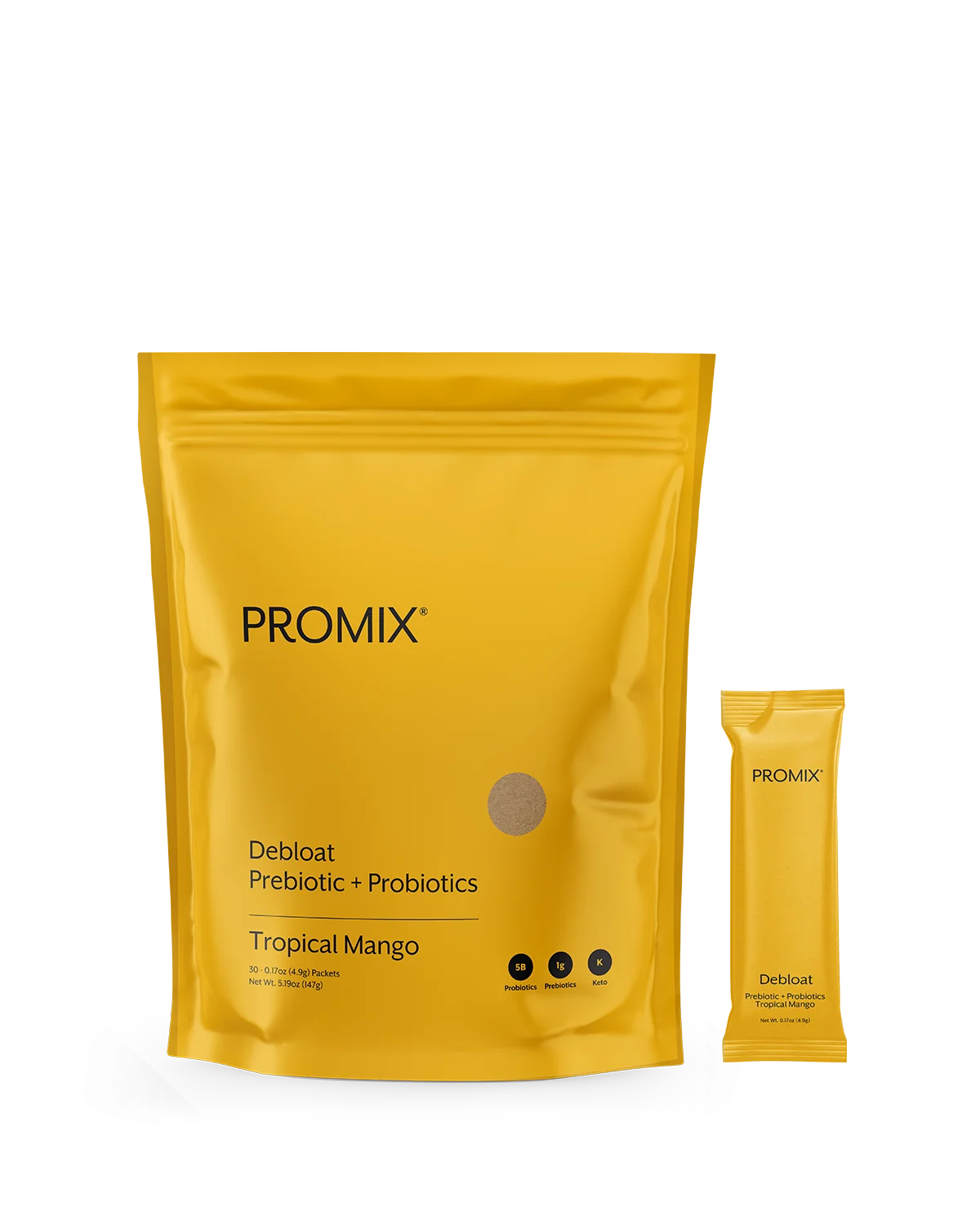 Promix Tropical Mango Debloat Prebiotic + Probiotic