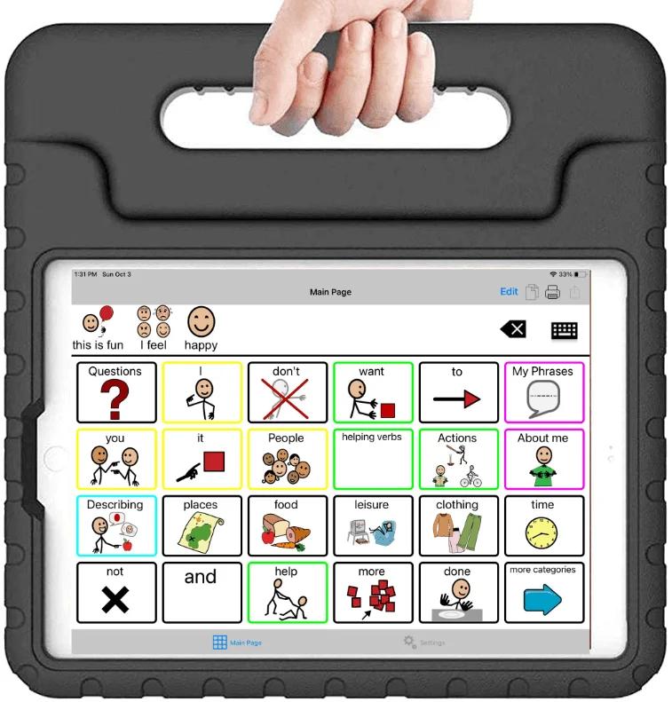Speech Tablet 11" Samsung, TalkTablet PRO App & Carrying Case