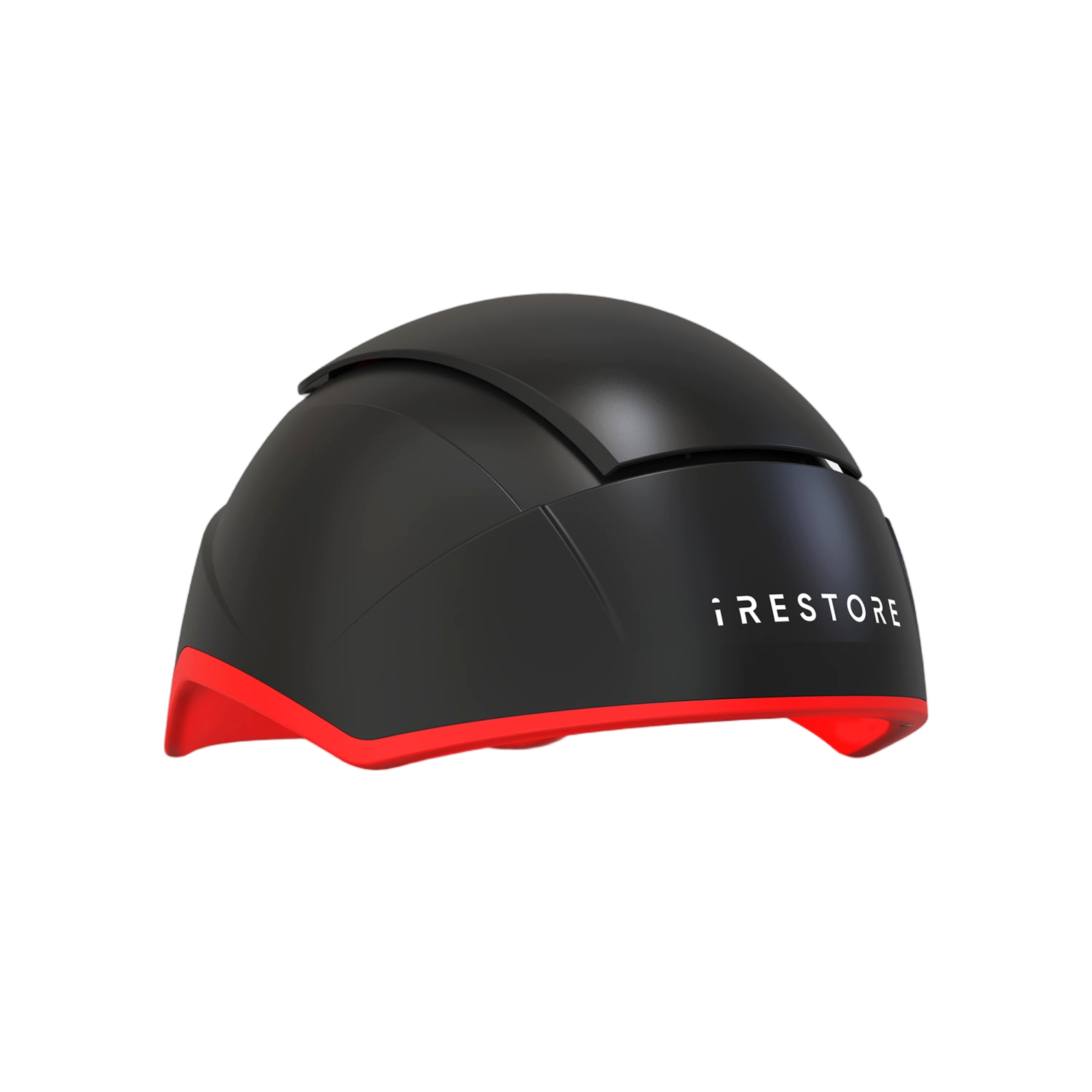 iRESTORE Elite black laser cap shown at an angle