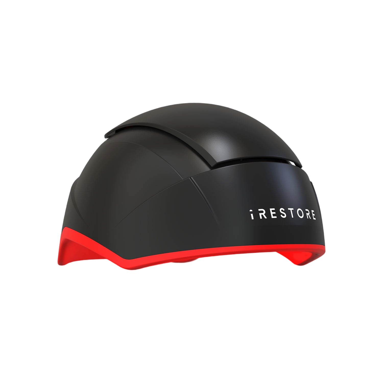 iRESTORE Elite black laser cap shown at an angle