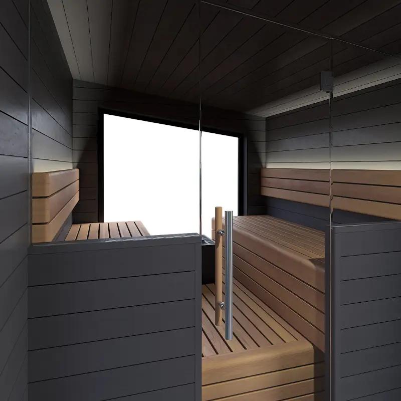 Auroom Terra Medium Outdoor Sauna by Auroom - Choice of Thermo-Pine Finish