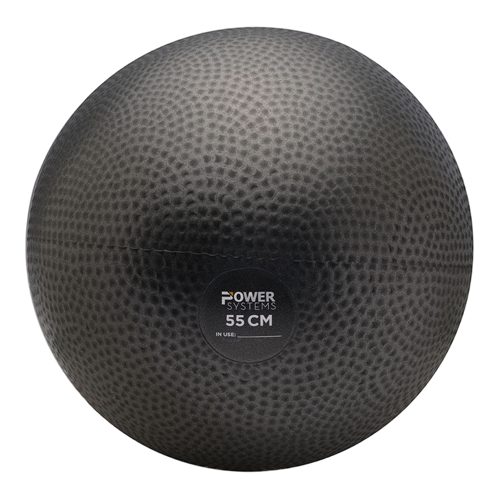 Black ProElite stability ball on white background