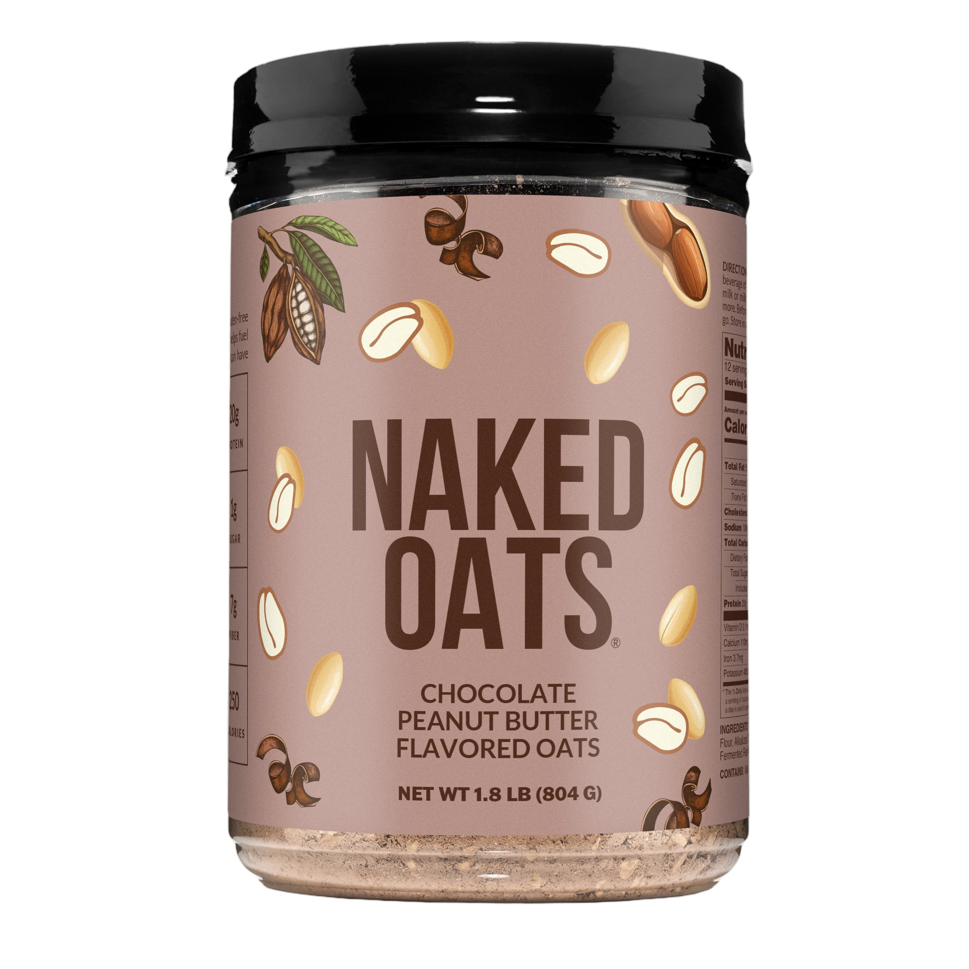 Bag of Chocolate Peanut Butter Protein Oats front view