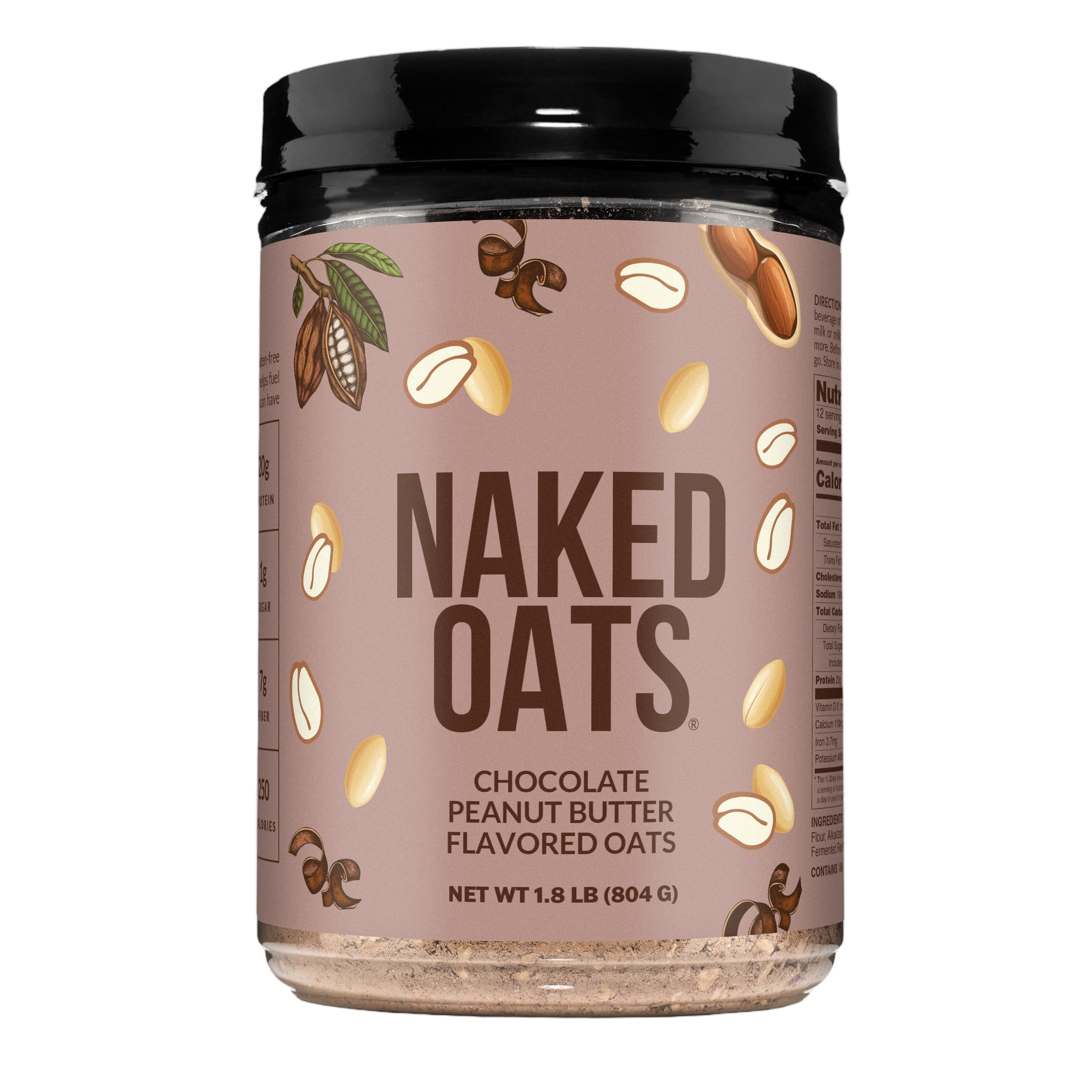 Bag of Chocolate Peanut Butter Protein Oats front view
