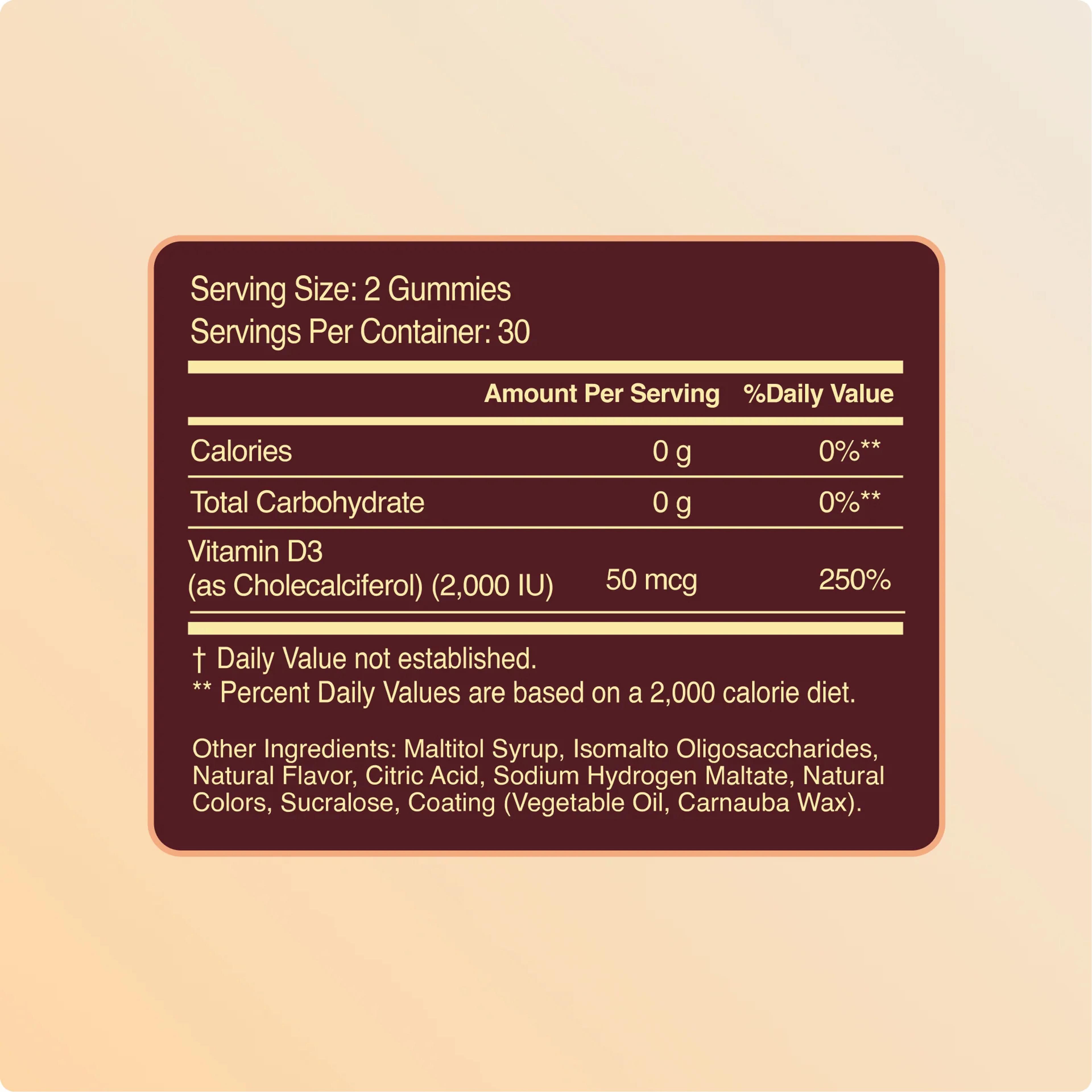 Vitamin D3 Sugar-Free Gummies, view 8