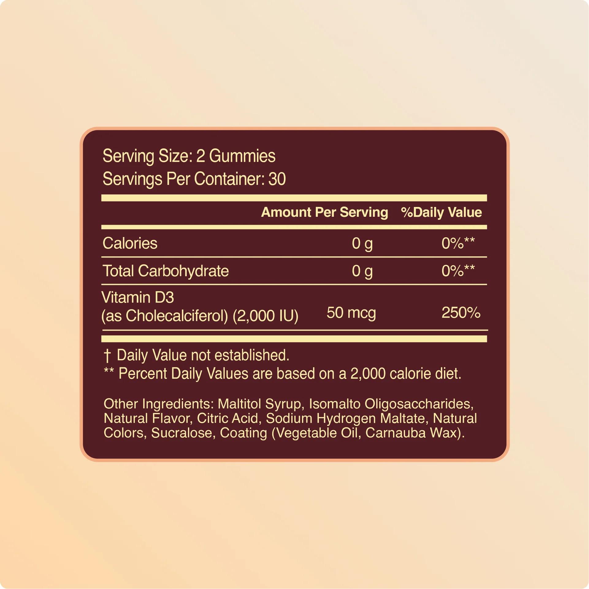 Vitamin D3 Sugar-Free Gummies, view 8