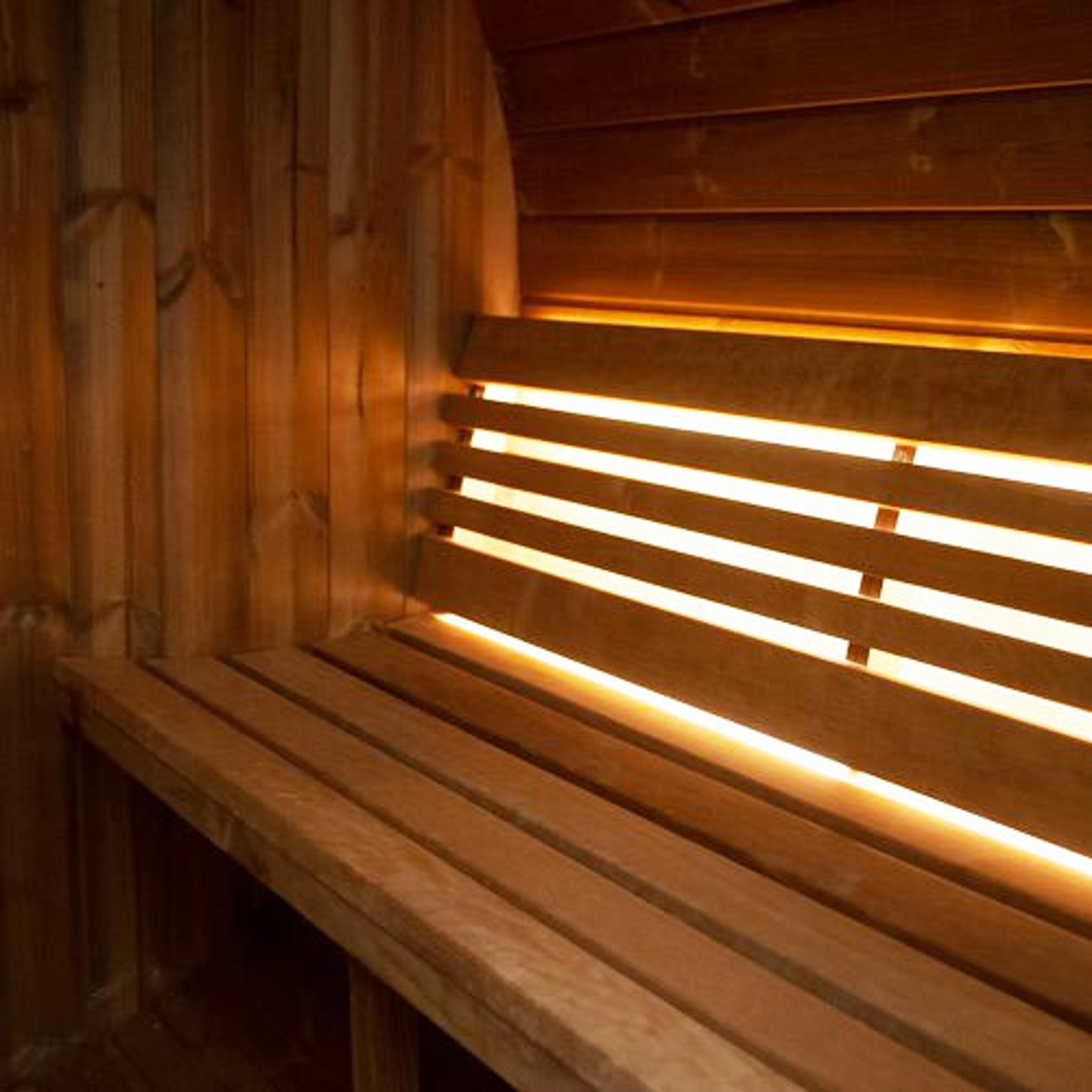 SaunaLife ERGO E6 Outdoor Barrel Sauna Kit | 3 Person Sauna image 5