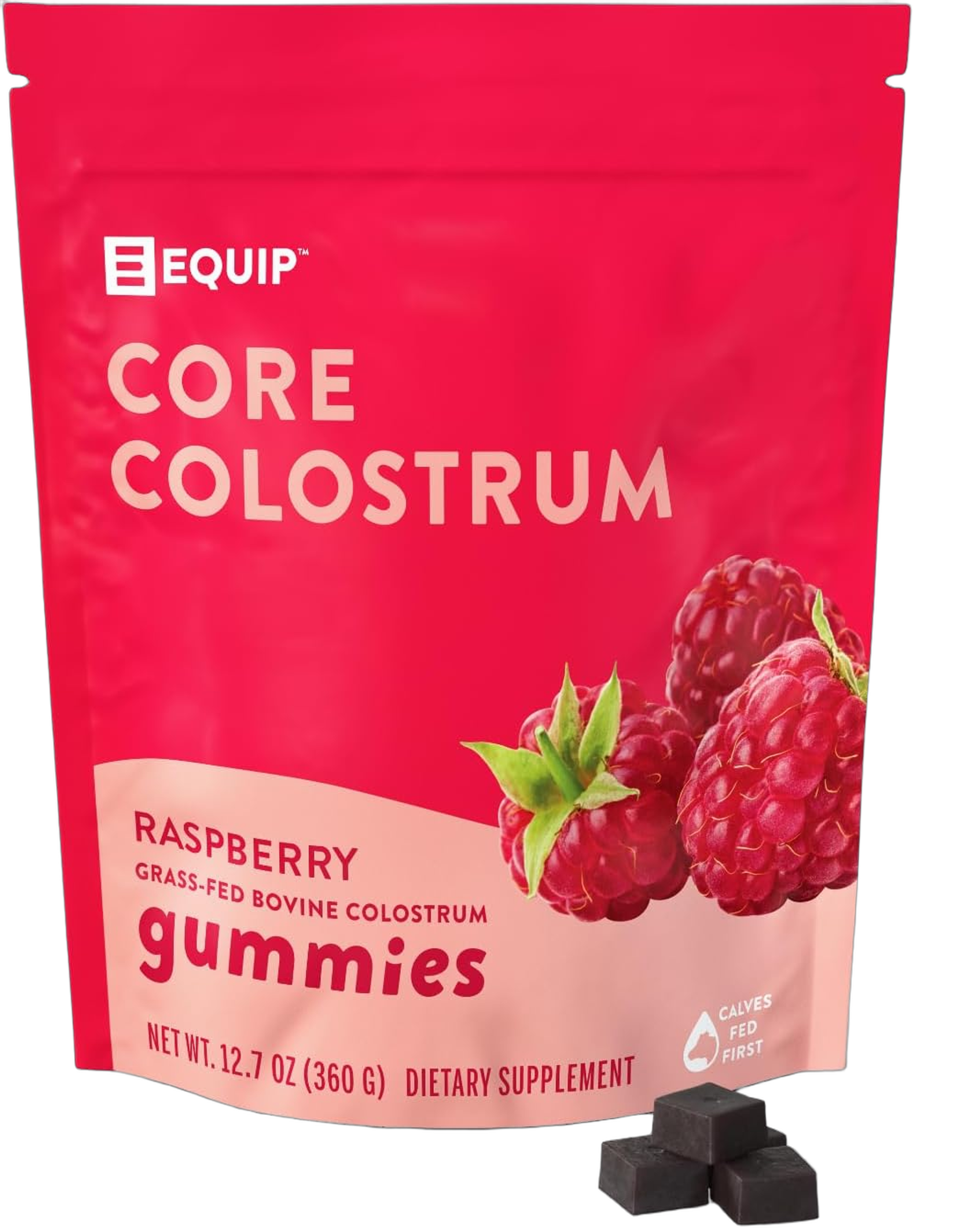 Core Colostrum Gummies Raspberry (red stand-up pouch)