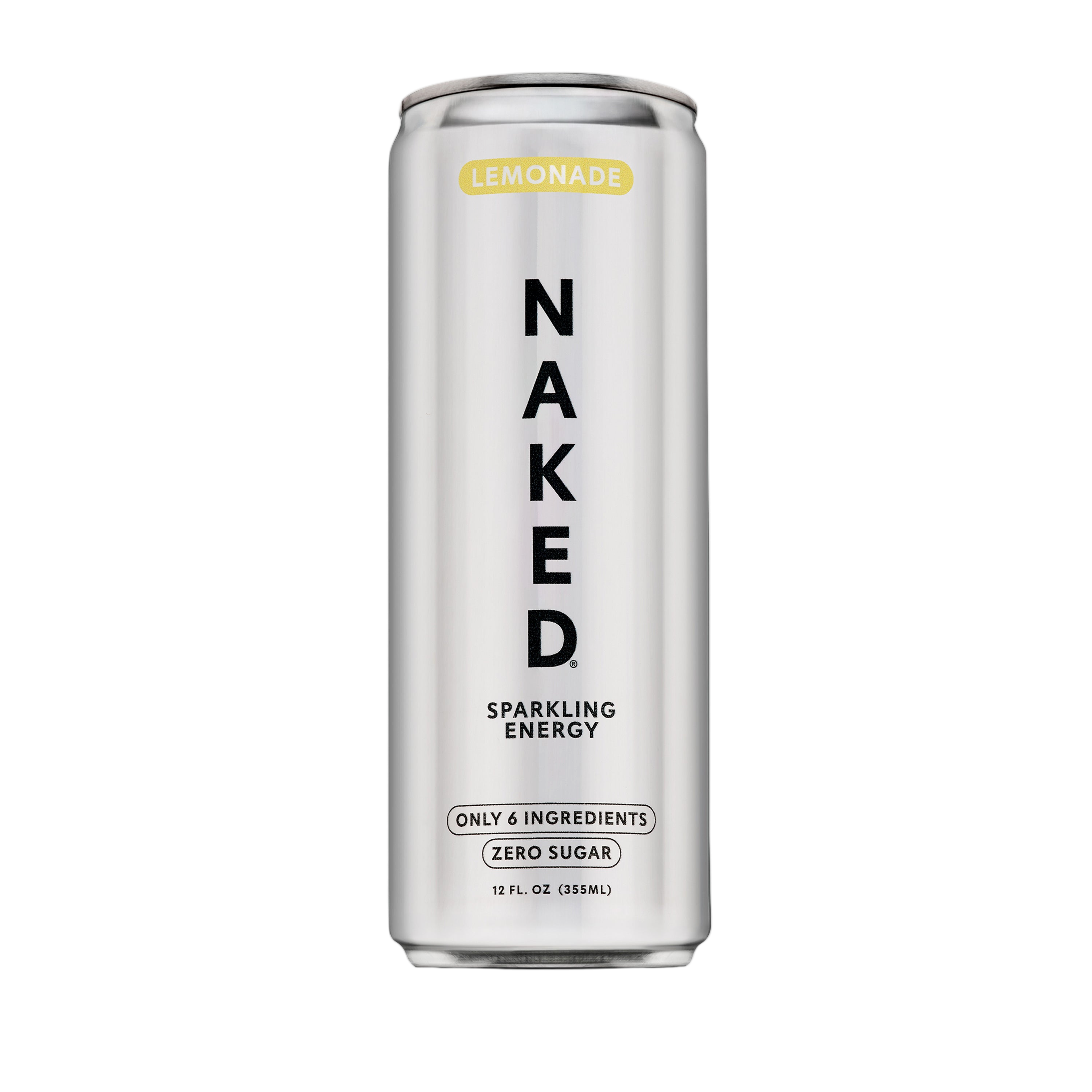 Can of Naked Sparkling Energy Lemonade drink