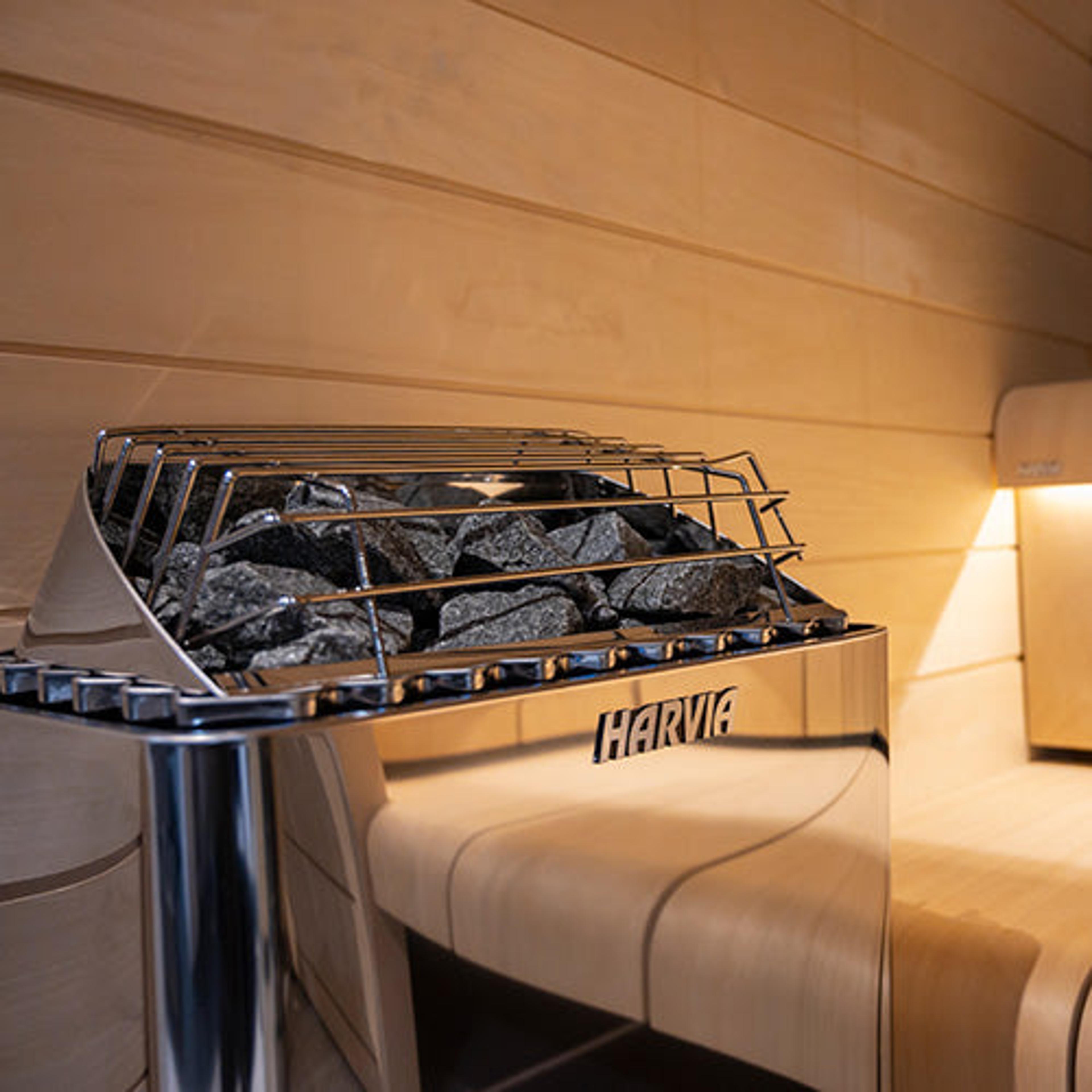 Harvia KIP45W 4.5kW 240V/208V Electric Sauna Heater Package image 3