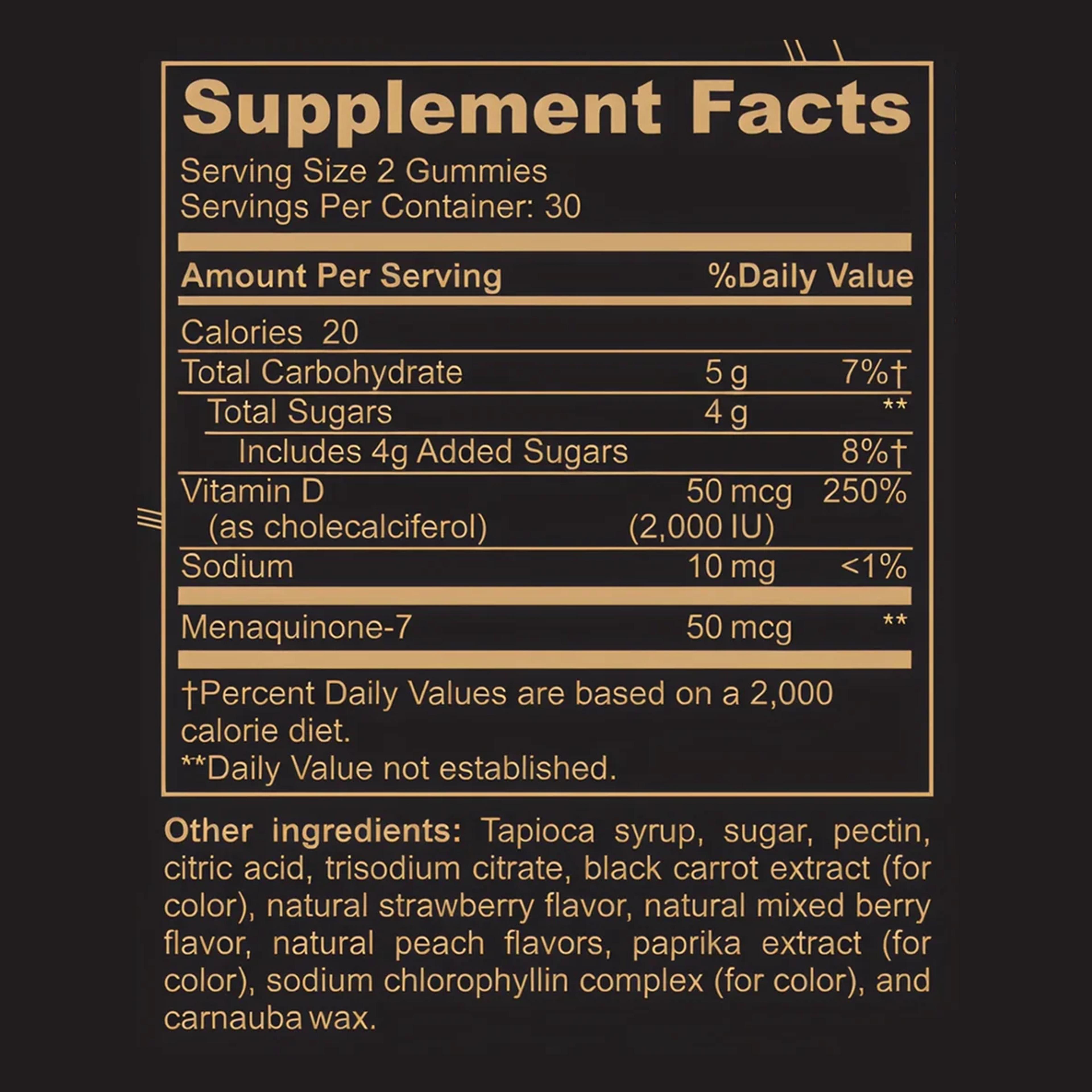Vitamin D3 & K2 Gummies, view 6