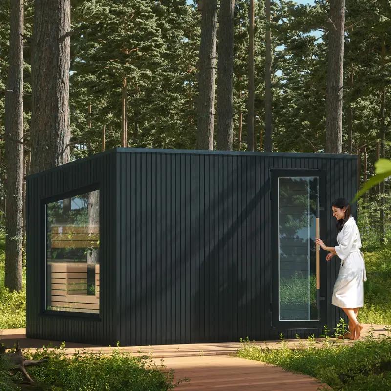 Auroom Terra Medium Outdoor Sauna by Auroom - Choice of Thermo-Pine Finish