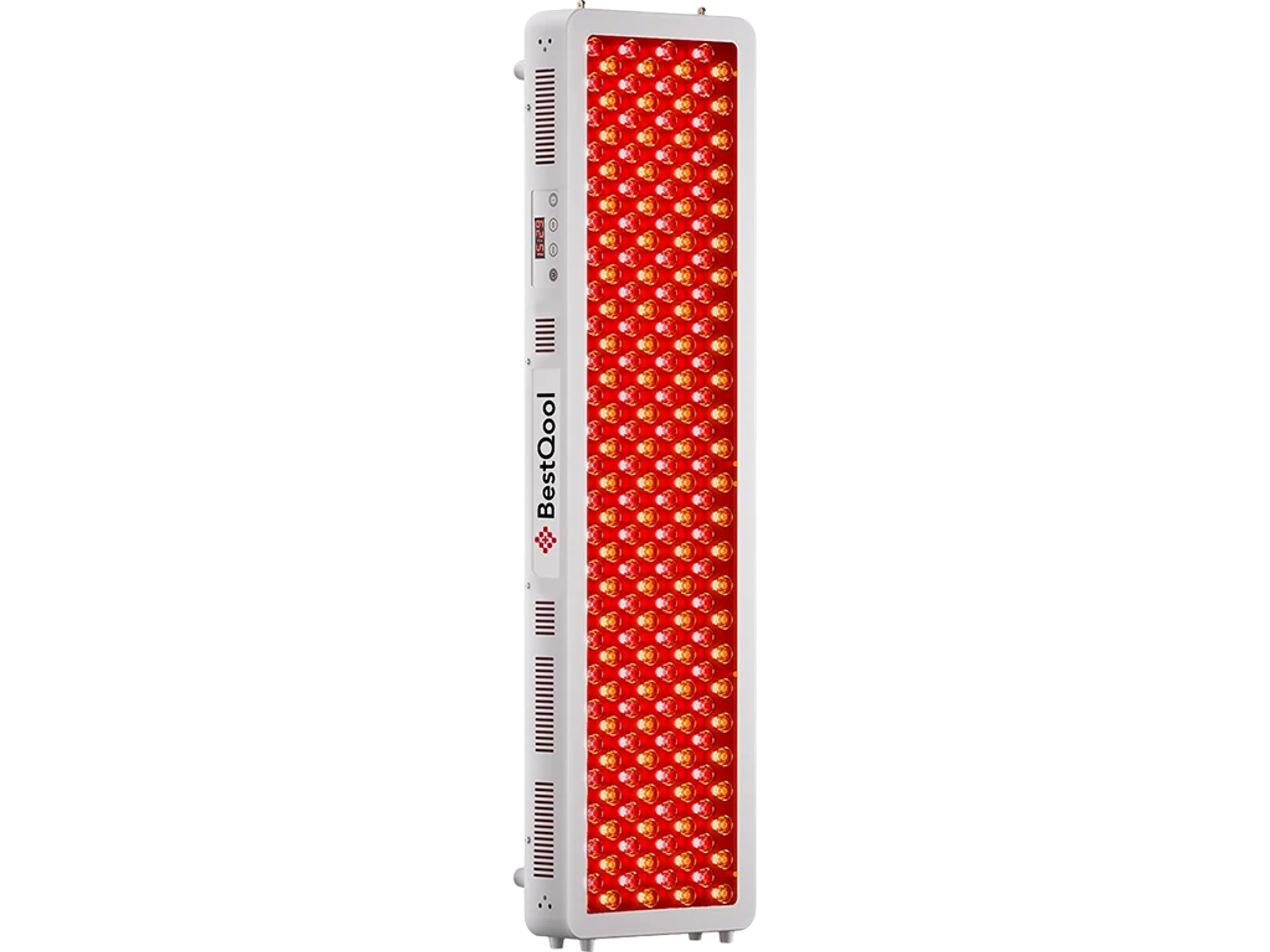 BestQool red light therapy panel with many red LEDs.