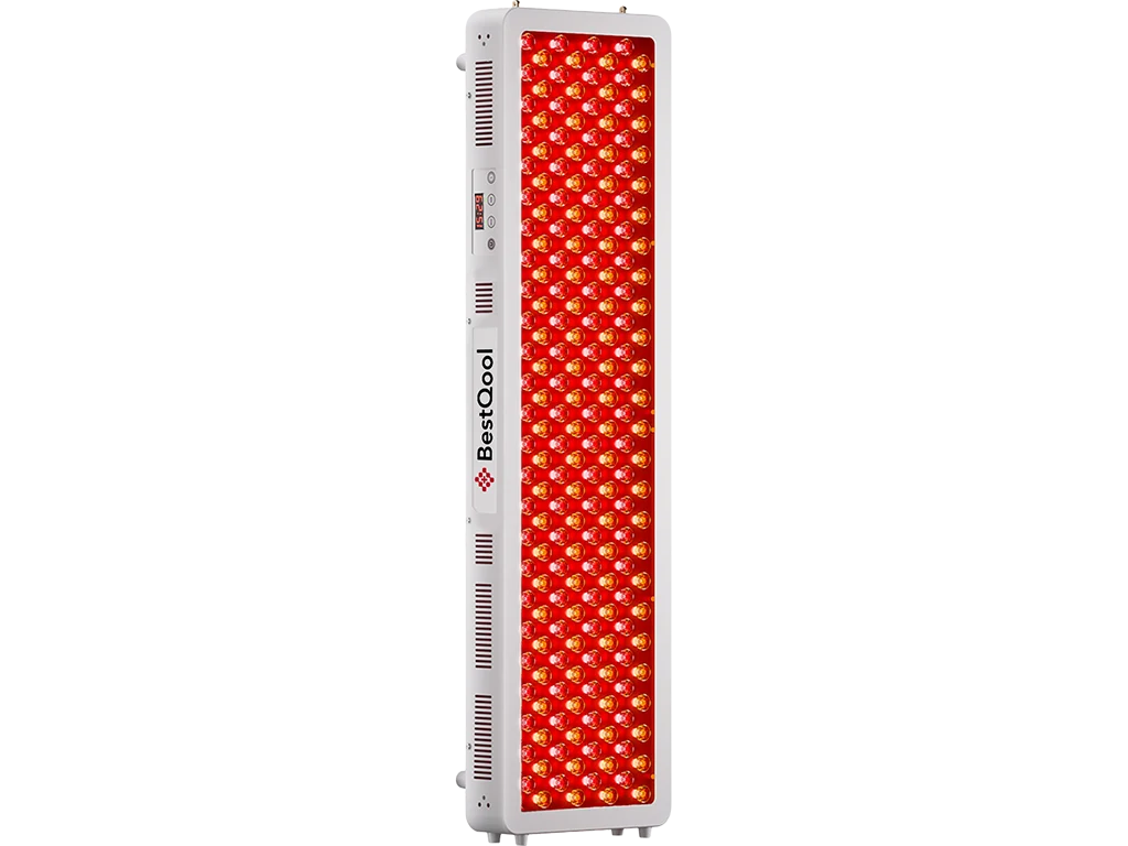 BestQool red light therapy panel with many red LEDs.