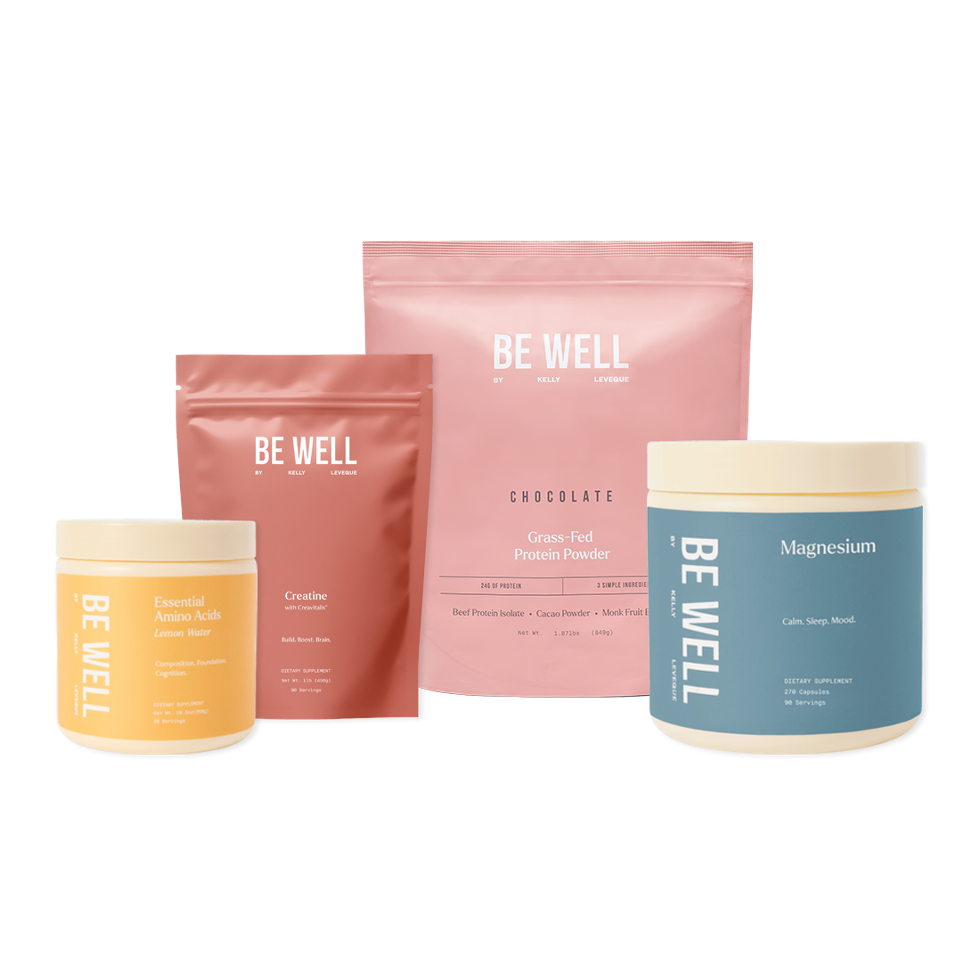 Chocolate Lovers Bundle products including protein, amino acids, creatine, and magnesium