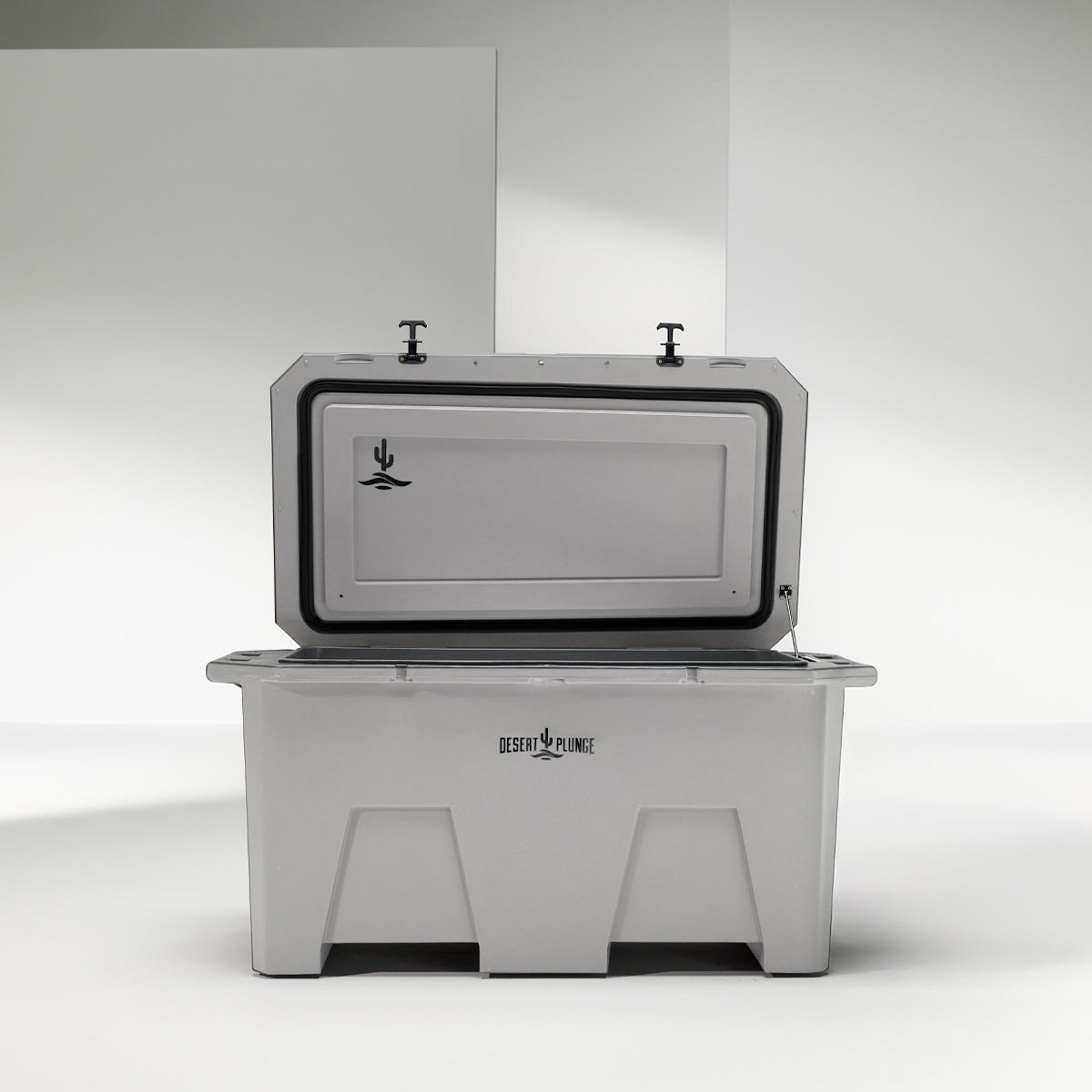 Product image for The Desert Plunge Exclusive Cold Plunge Tub - 1/4 horsepower - Gray in Gray