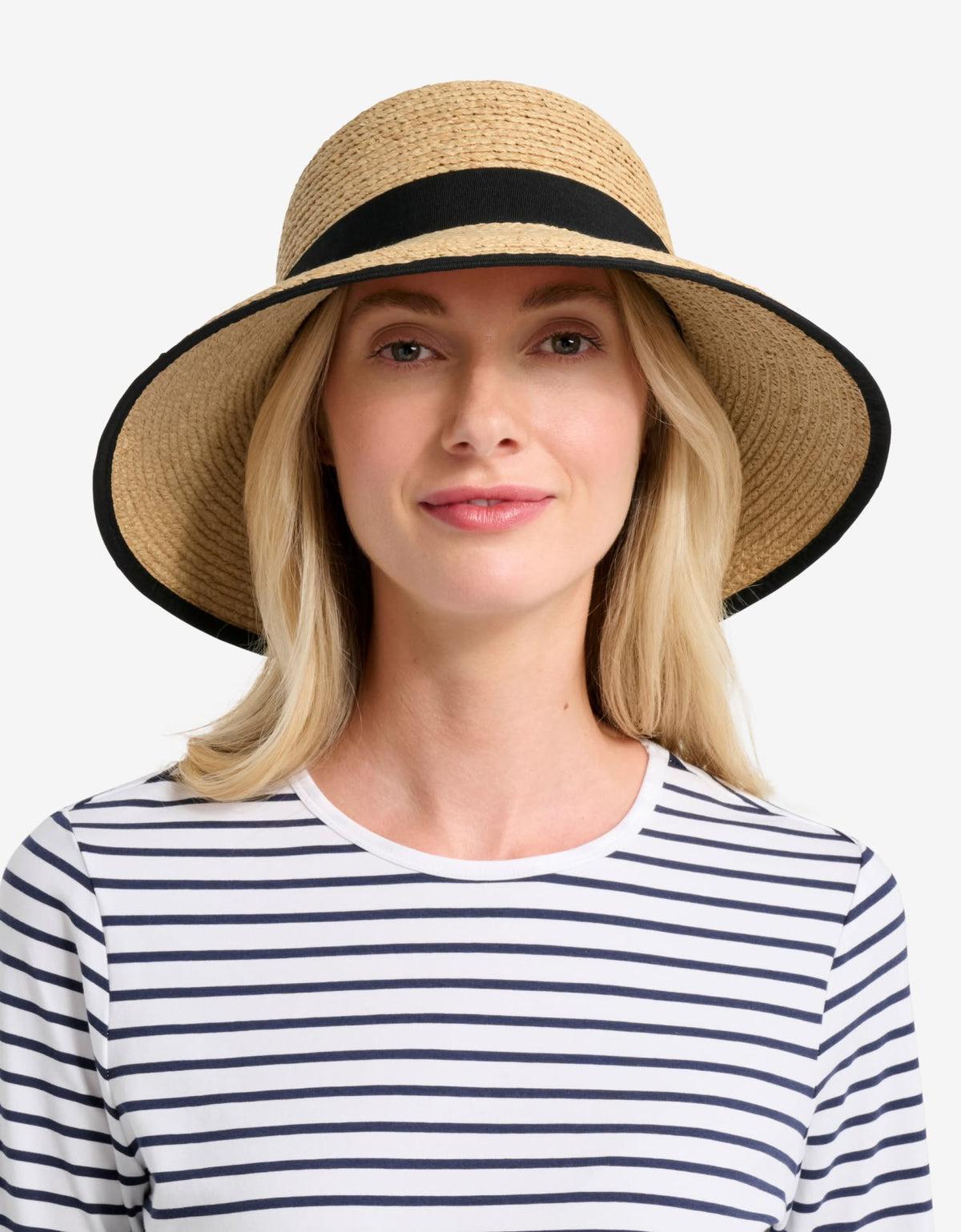 Provence Wide Brim Sun Hat UPF 50+ in Natural Raffia