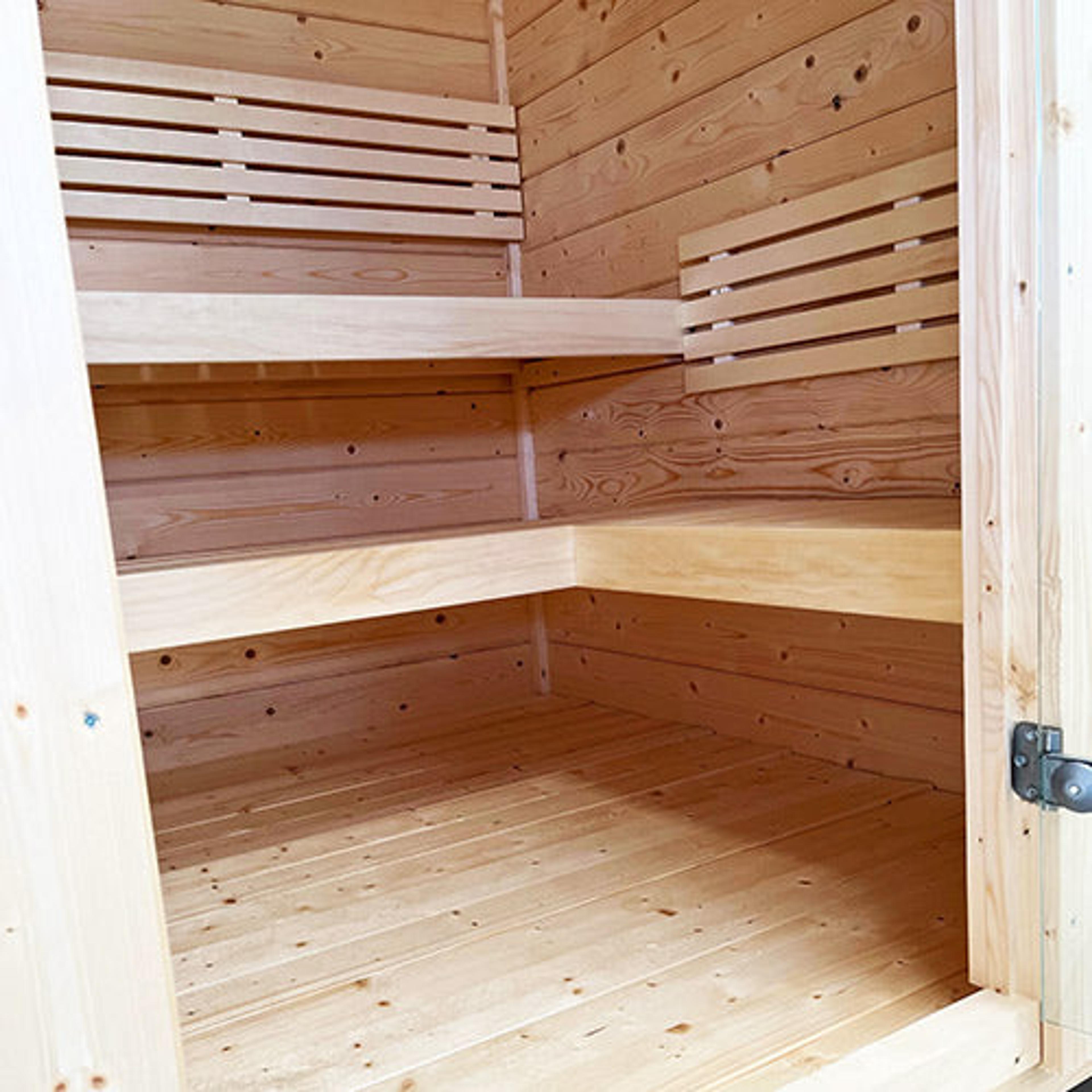 SaunaLife Garden G2 Outdoor Home Sauna Kit | 4 Person Sauna image 6