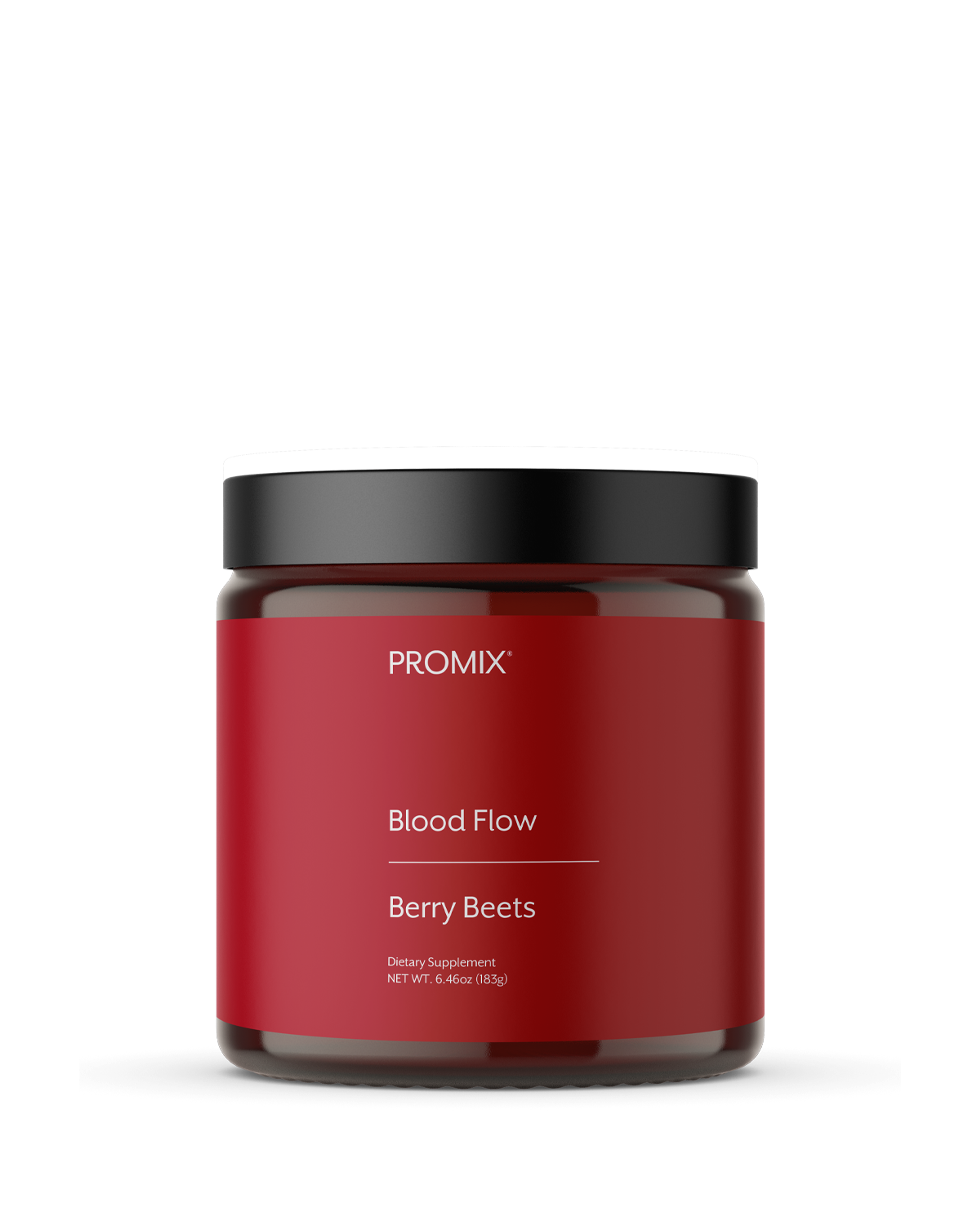 Jar of Promix Blood Flow Berry Beets supplement