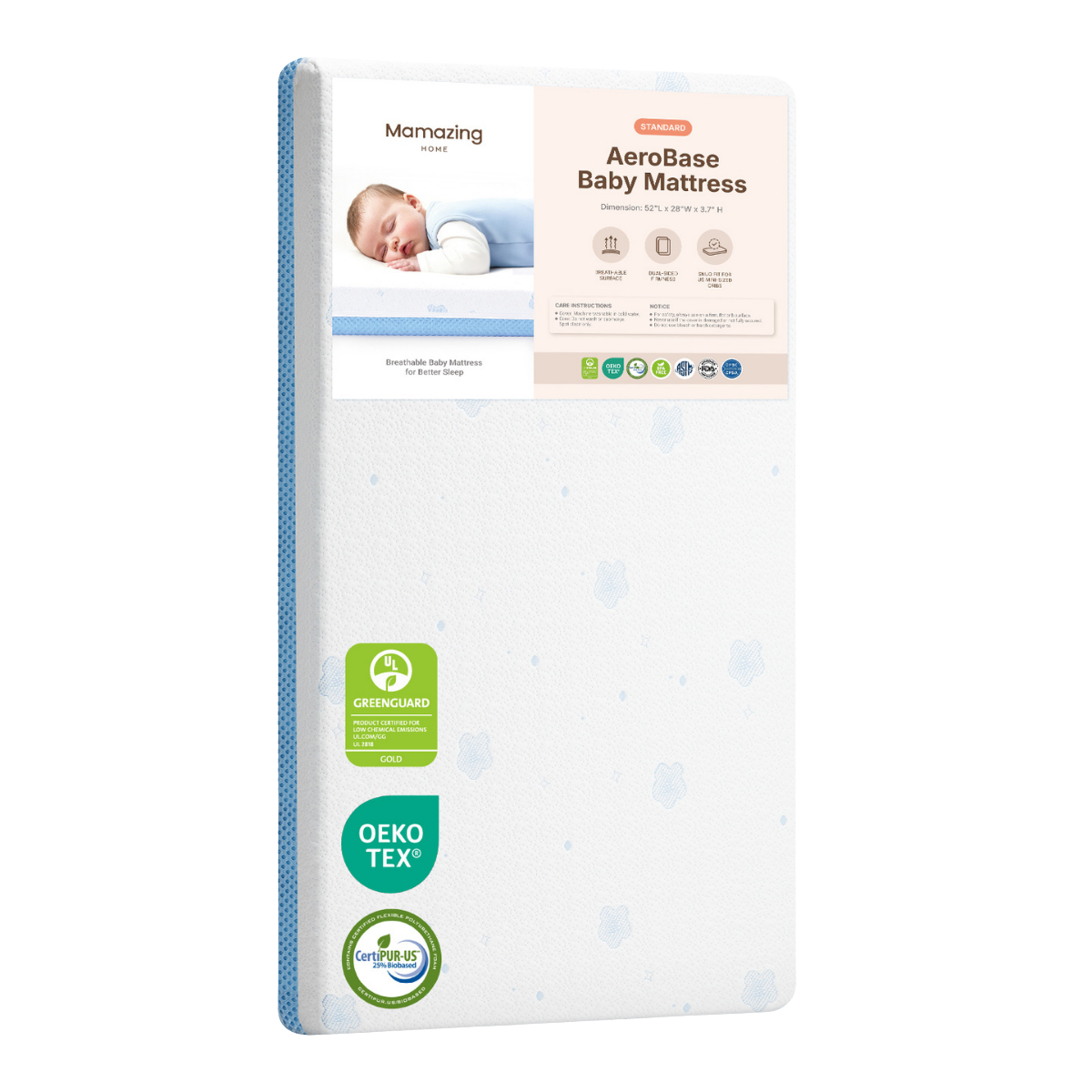 Aerobase Breathable Baby Mattress for Baby & Toddler