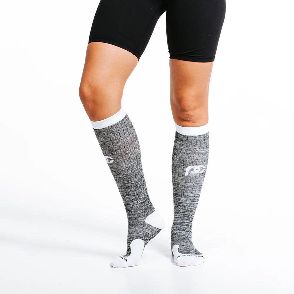 Marathon Compression Sock - Heather Slate image 6