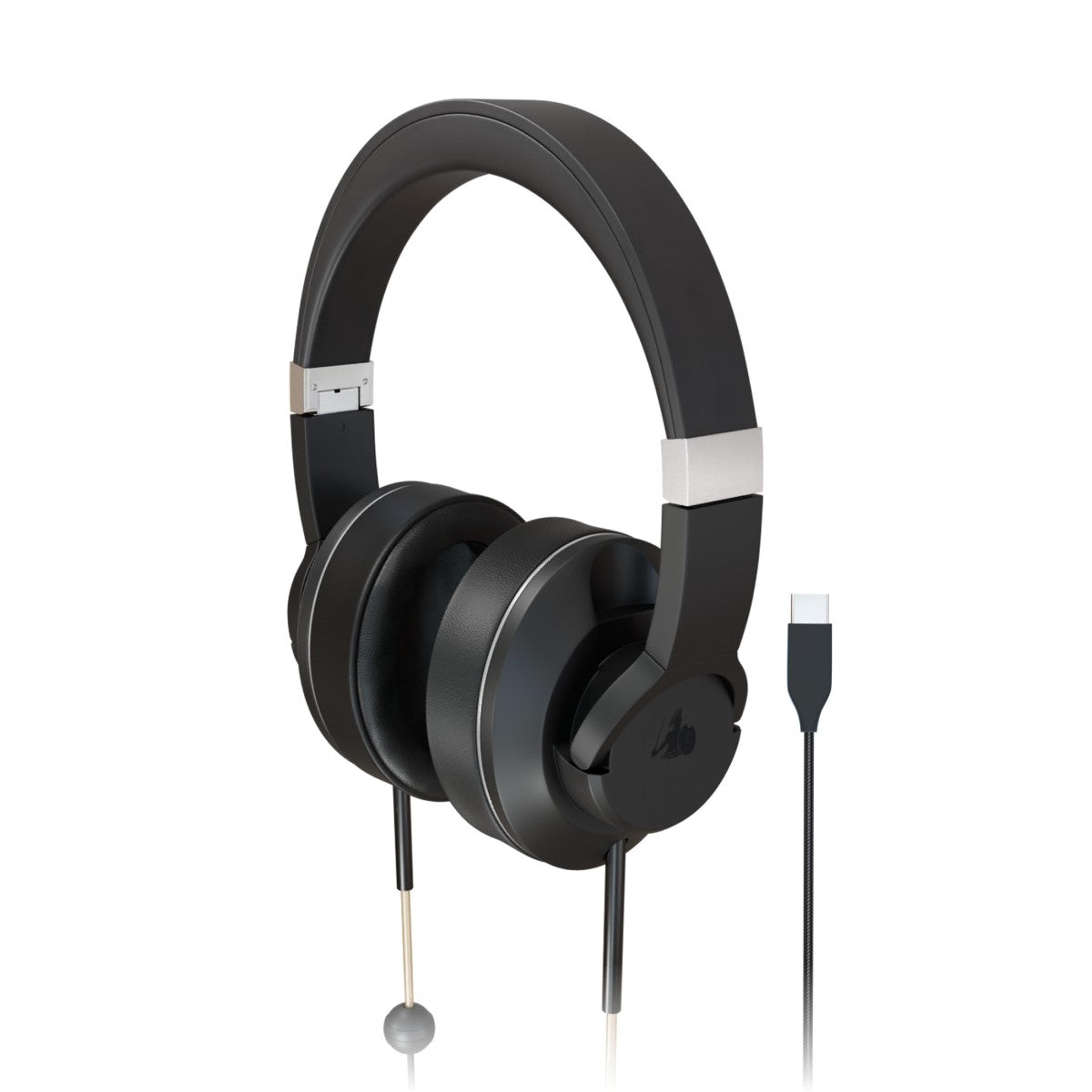 EMF Radiation-Free Air Tube Over-Ear Headphones - USB-C