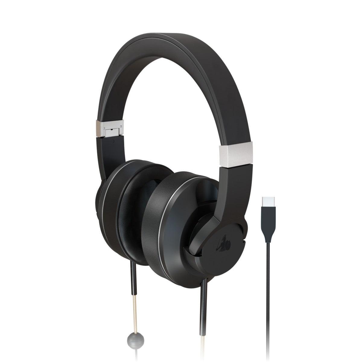 EMF Radiation-Free Air Tube Over-Ear Headphones - USB-C