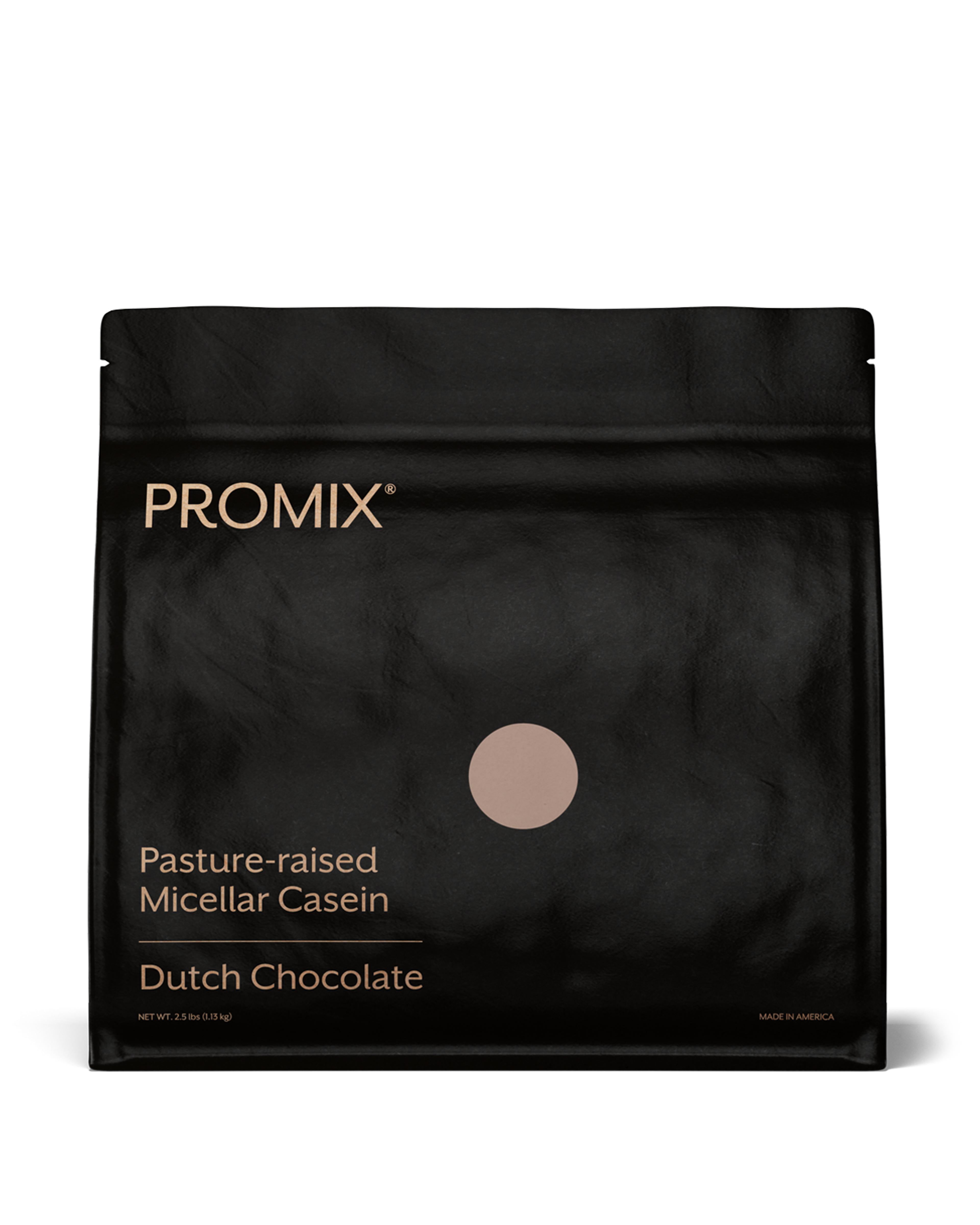 Promix 2.5lb Dutch chocolate casein protein powder single bag