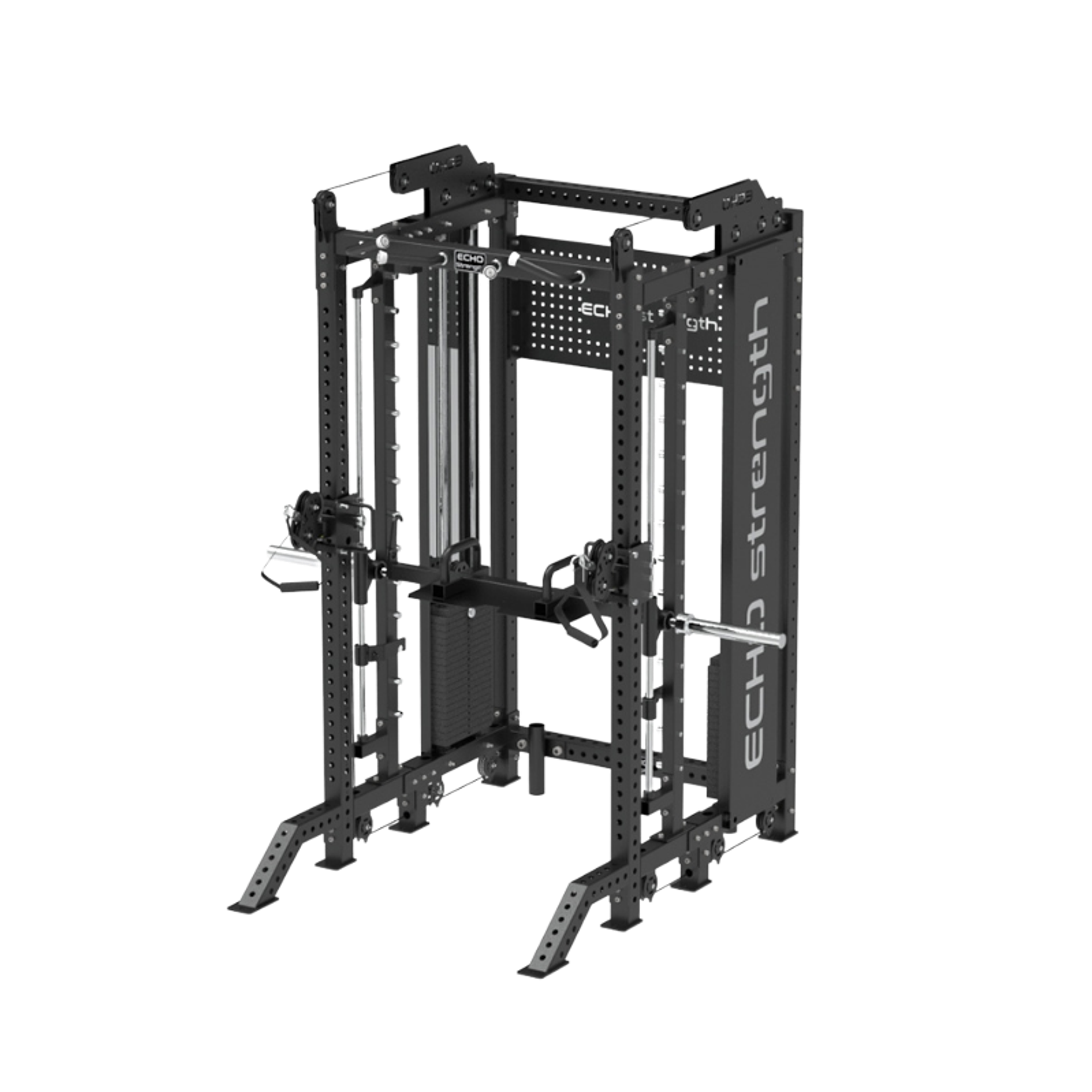 Black ECHO Strength functional trainer and Smith machine.