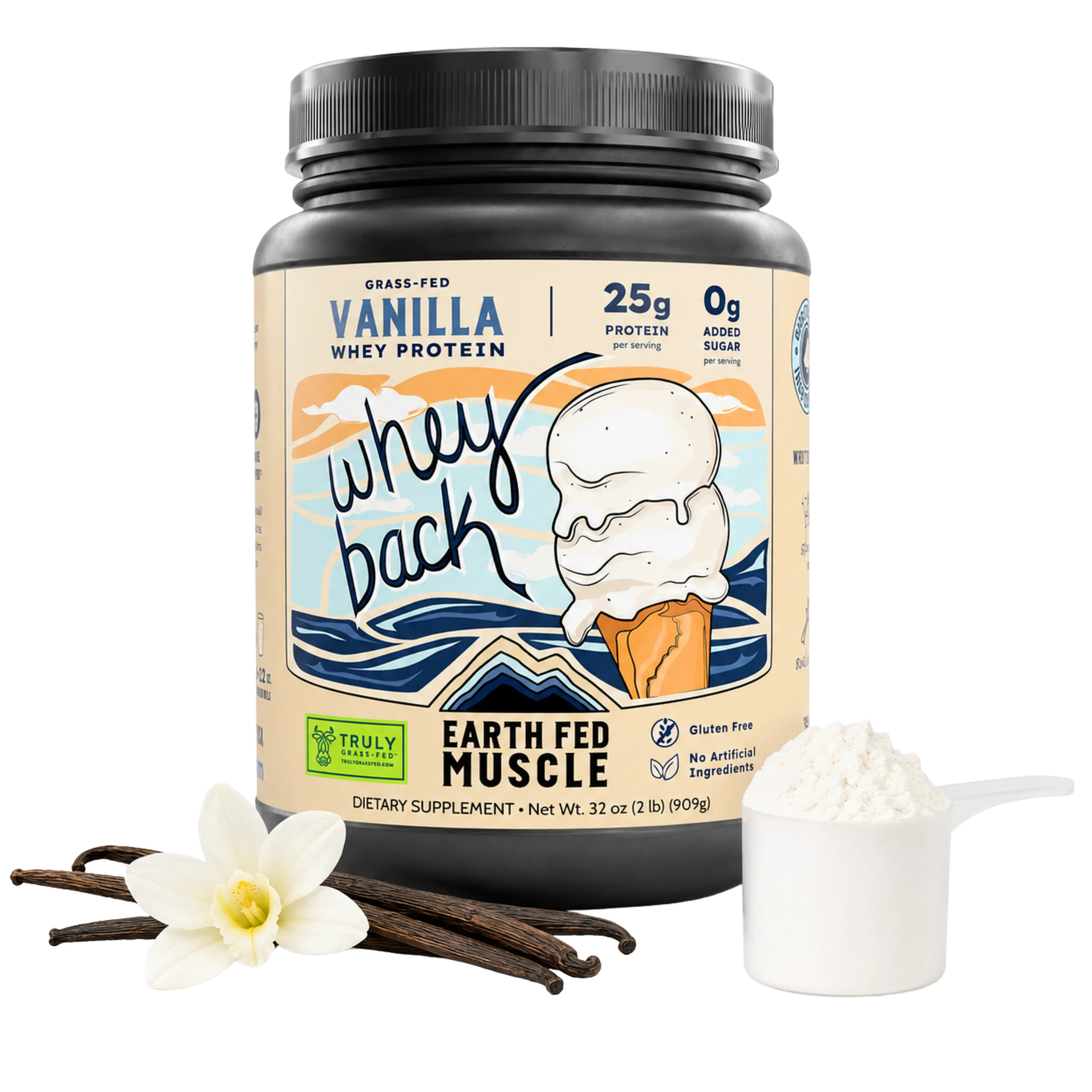 Whey Back Vanilla Grass-Fed Whey Protein