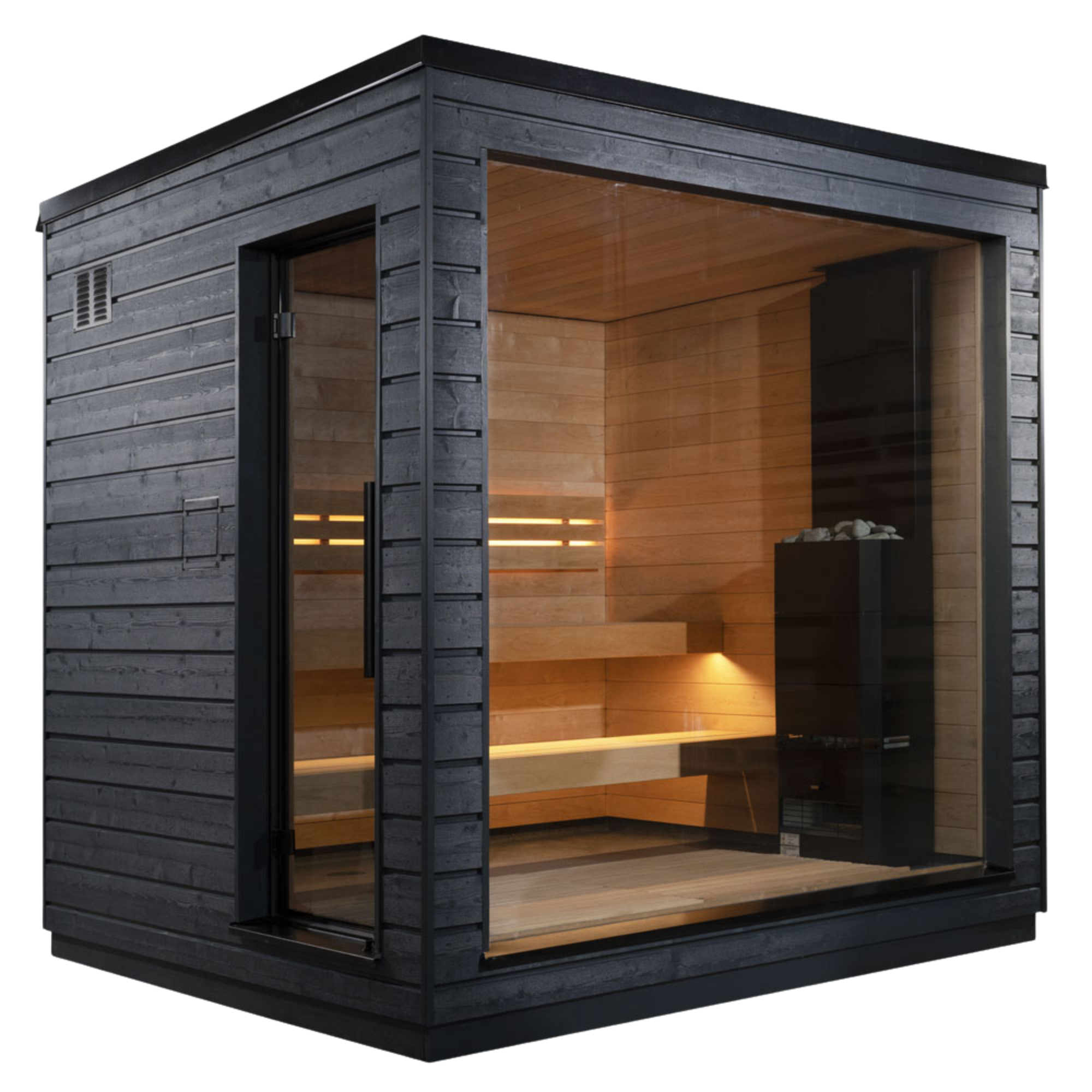 SaunaLife G6 outdoor sauna cabin exterior view