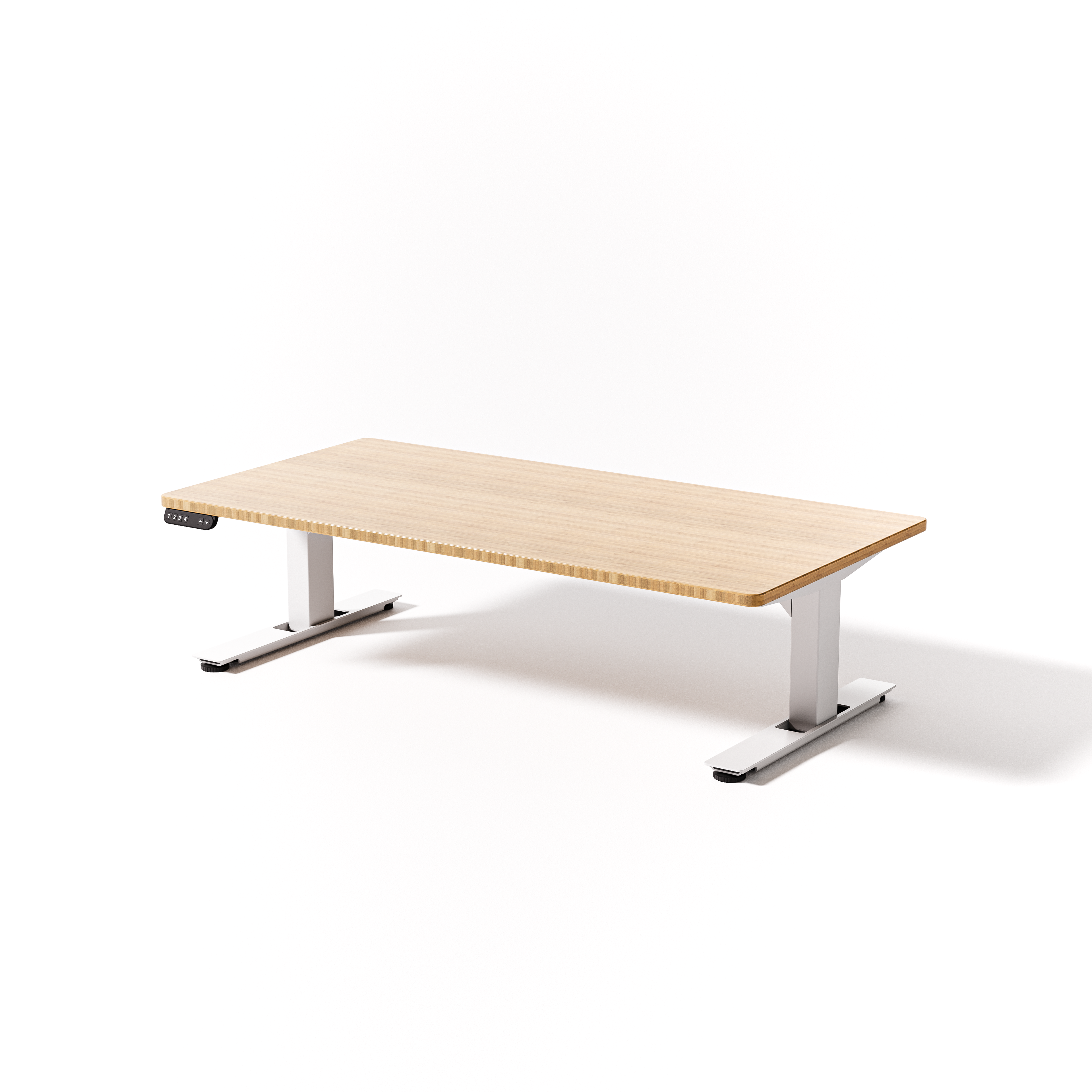 Lowdesk Pro - Black / Bamboo / 60" x 30" lifestyle 1