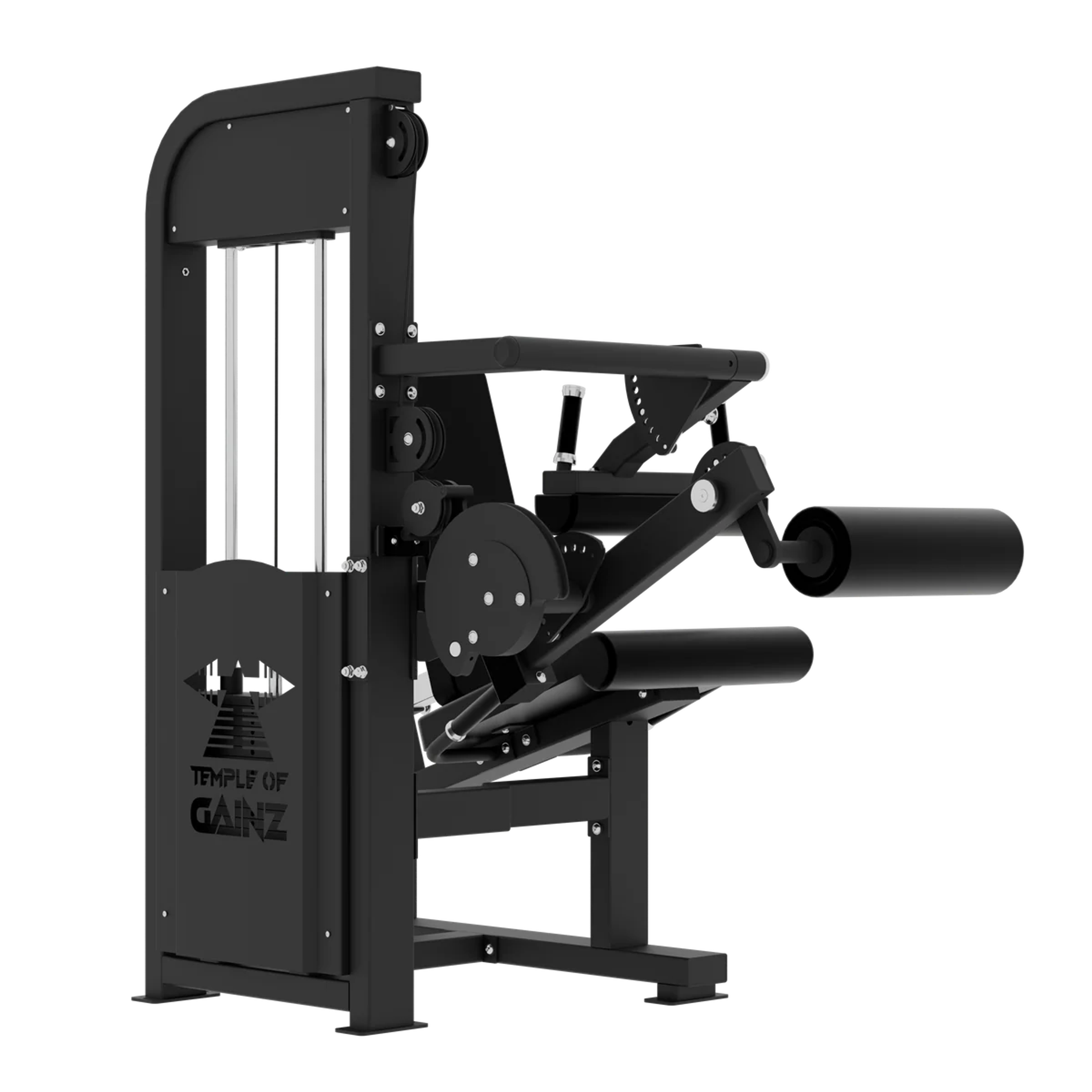 SELECTORIZED LEG EXTENSION + SEATED LEG CURL VERSION 3 in Black
