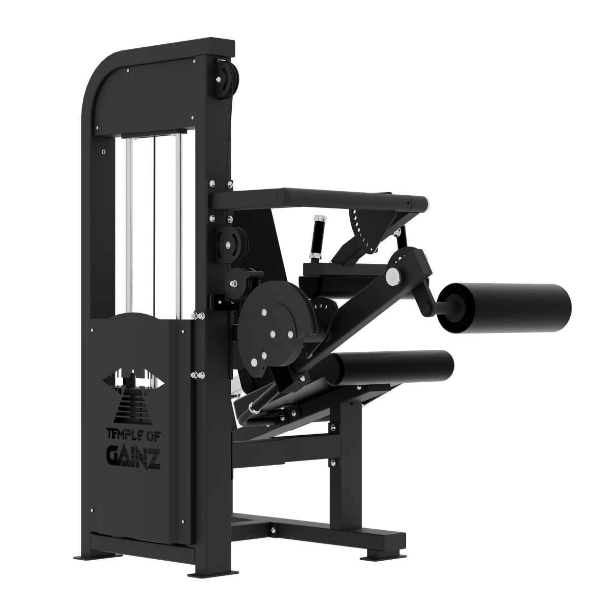 SELECTORIZED LEG EXTENSION + SEATED LEG CURL VERSION 3 in Black