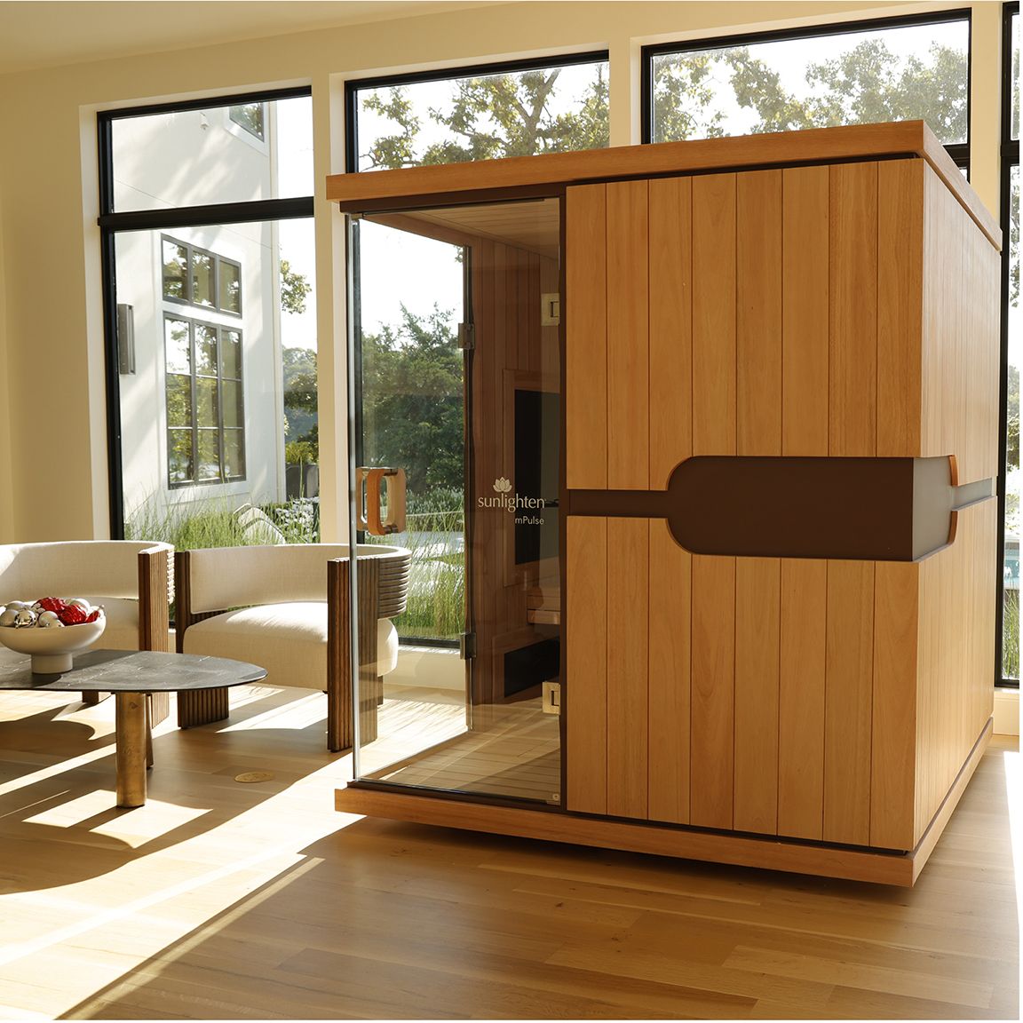 Sunlighten sauna in a home