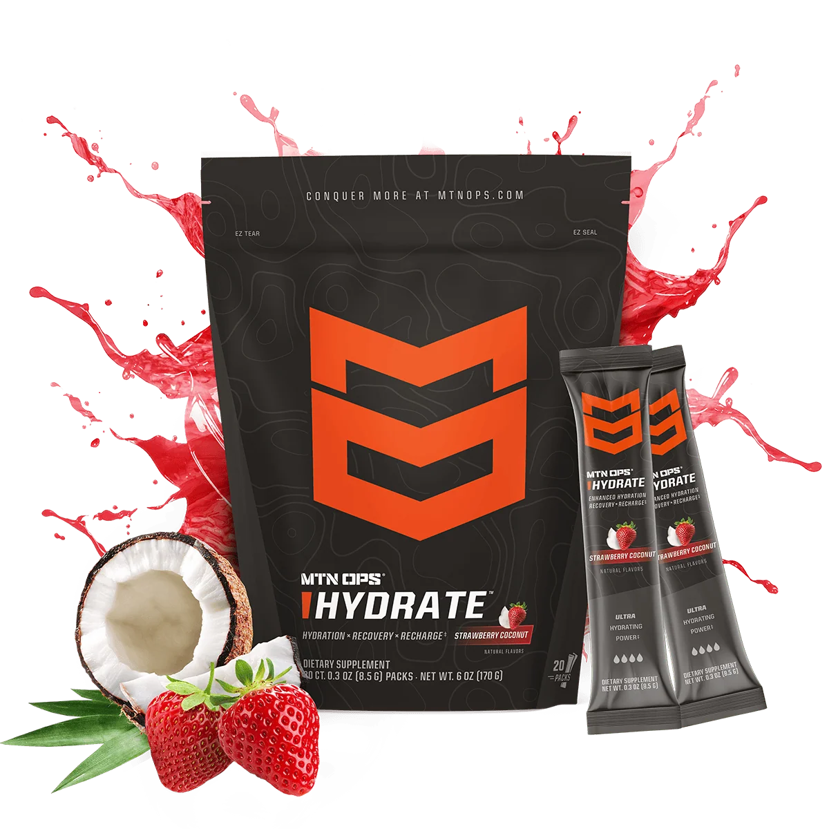 Product image for MTN OPS HYDRATE - Summit Surge in Strawberry Coconut