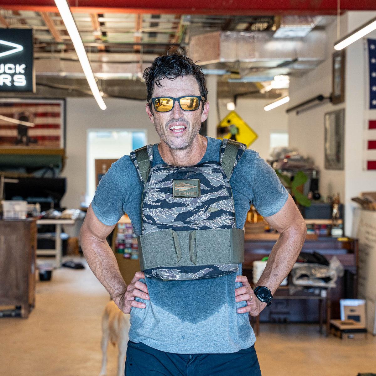 Product image for Rucking Weight Vest in Tiger Stripe